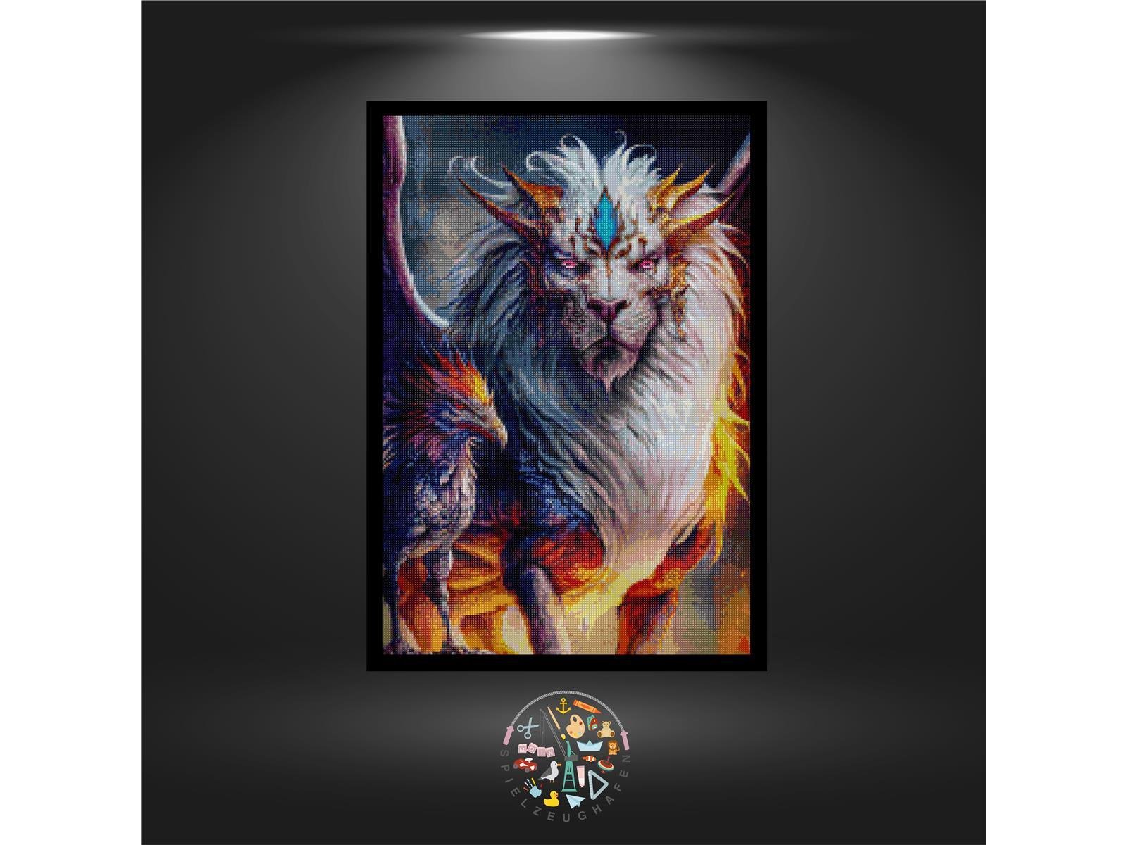 Löwe 'Kaha Luani' - Quadratisch mit eckig Strass von Spielzeughafen