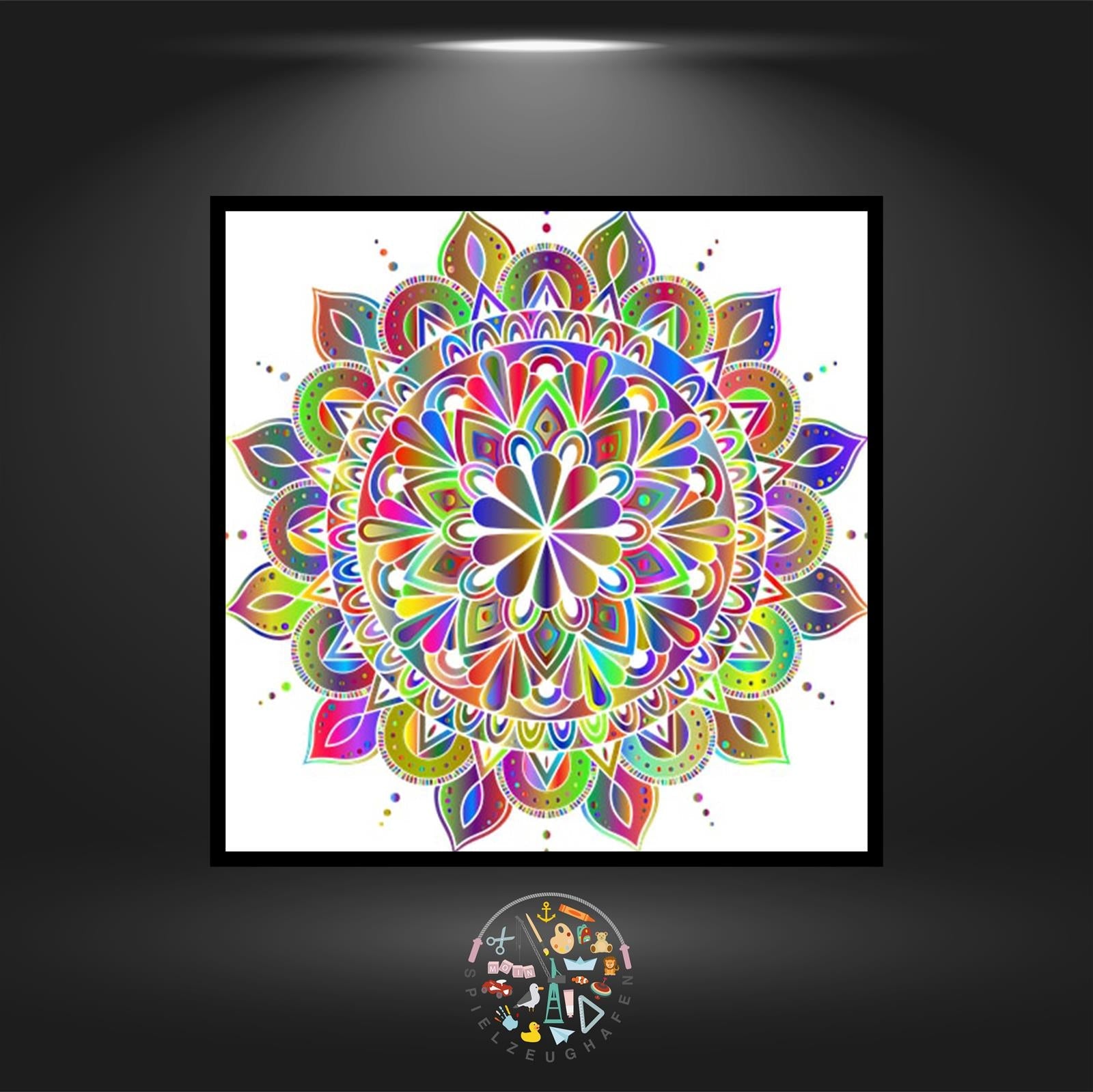 Mandala Colorful - Quadratisch von Spielzeughafen