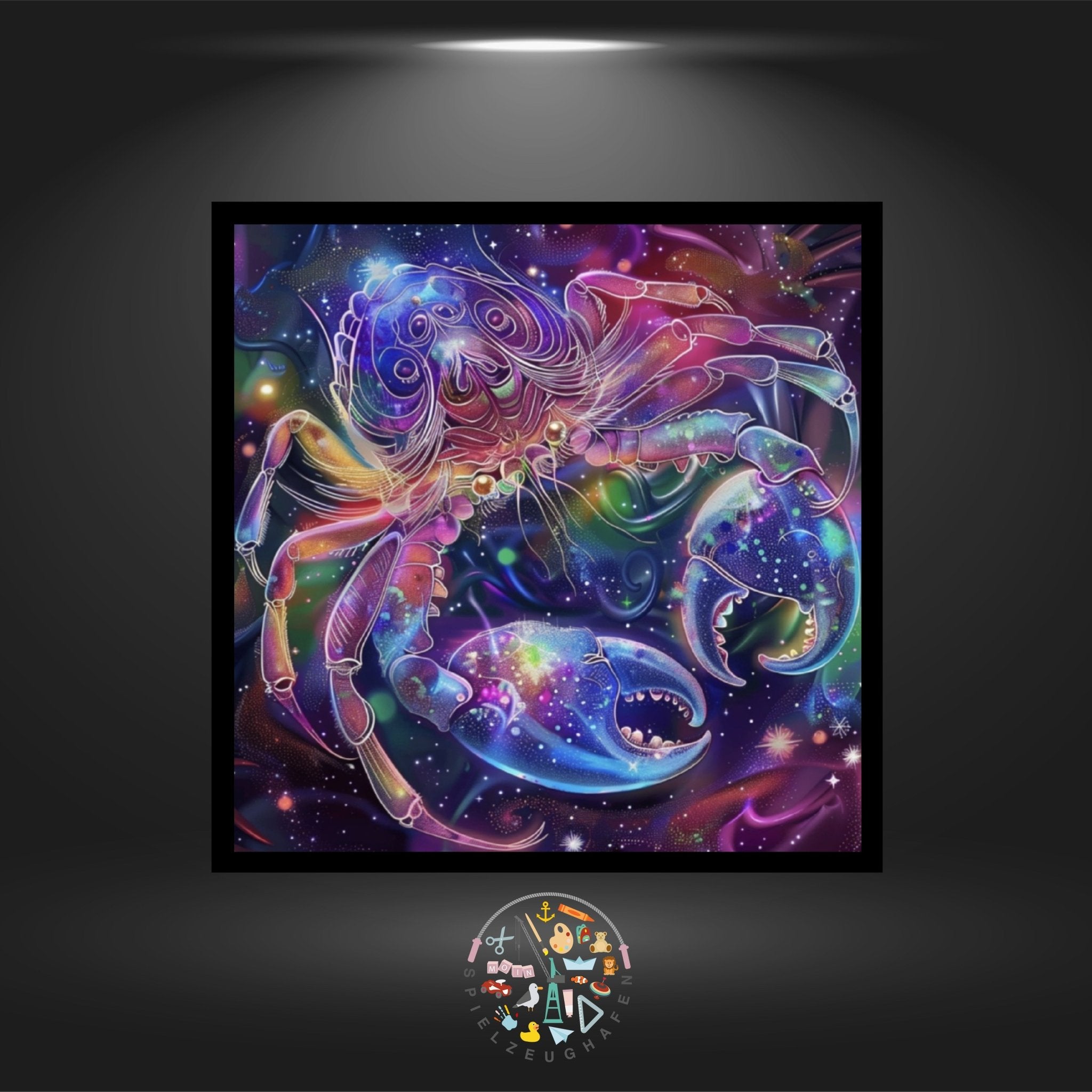 Sternzeichen Krebs Bunt - Quadratisch mit AB von Spielzeughafen