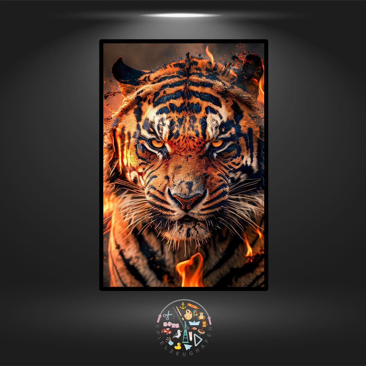 Tiger 'Ninja' - Quadratisch mit Strass (eckig) von Spielzeughafen