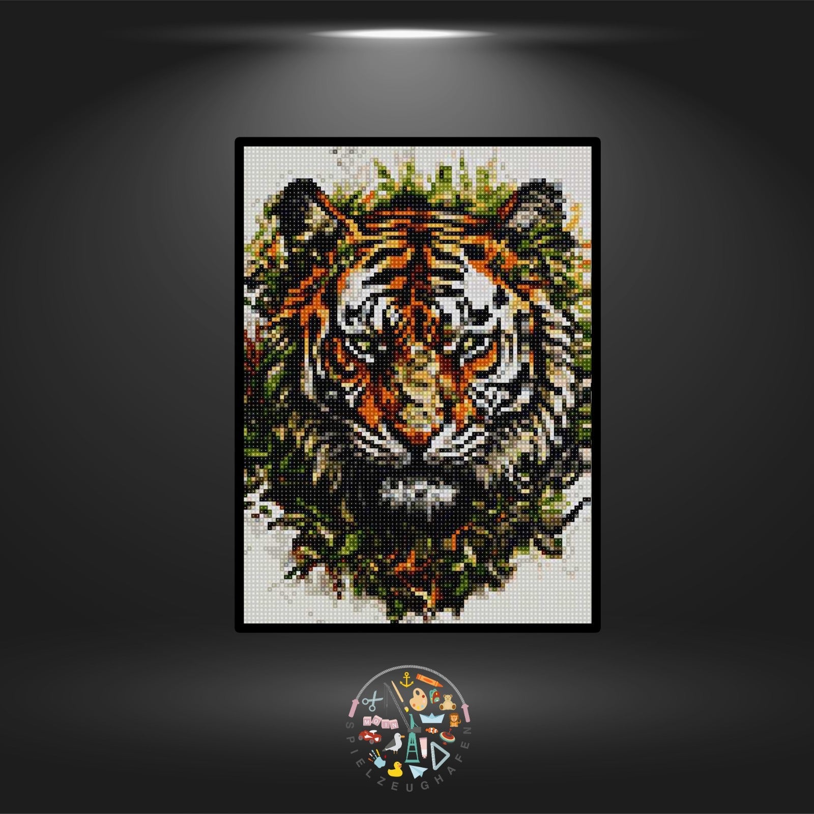 Tiger - Quadratisch - Einsteigermotiv (für Anfänger geeignet) von Spielzeughafen