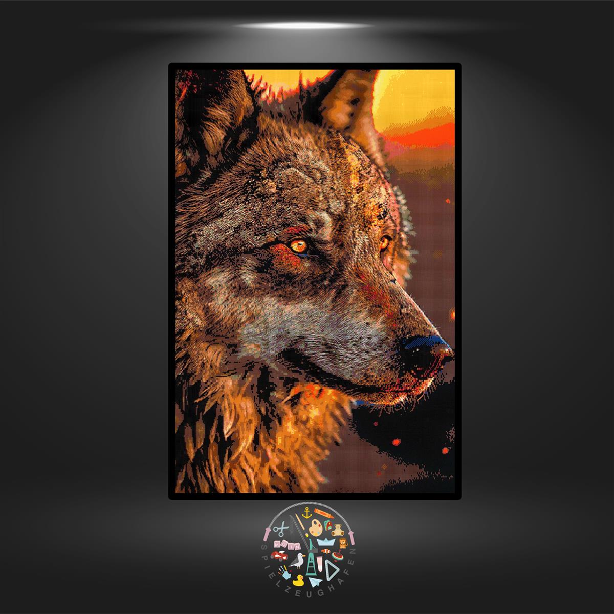 Wolf 'Earl Grey' - Strass / Rhinestone von Spielzeughafen