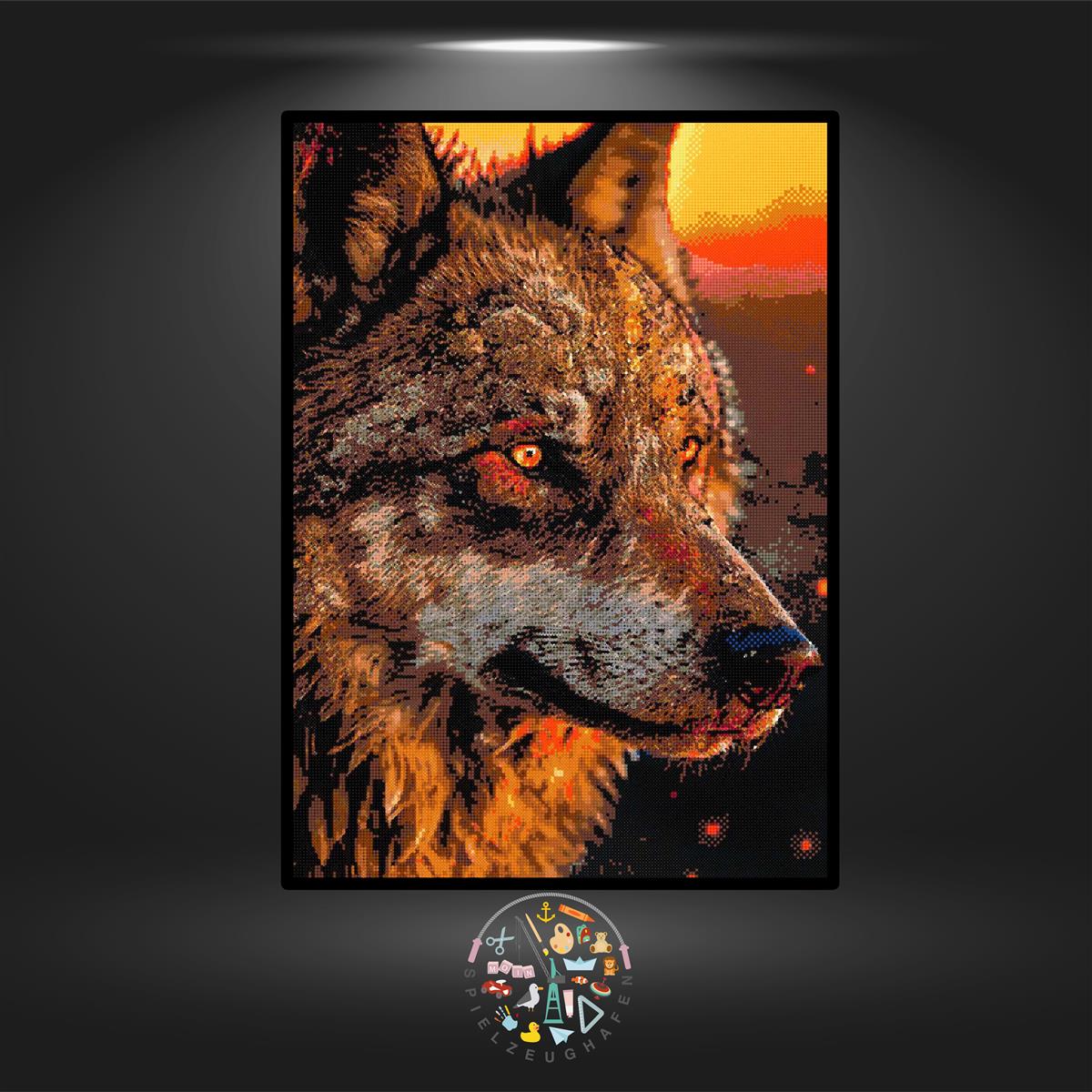 Wolf 'Earl Grey' - Strass / Rhinestone von Spielzeughafen