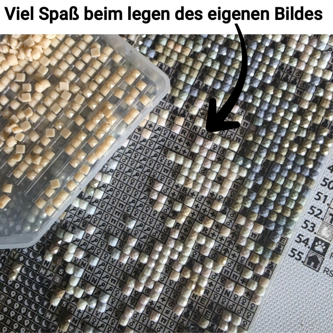 Dein Wunschmotiv - als Secret Painting (eckige Steine)