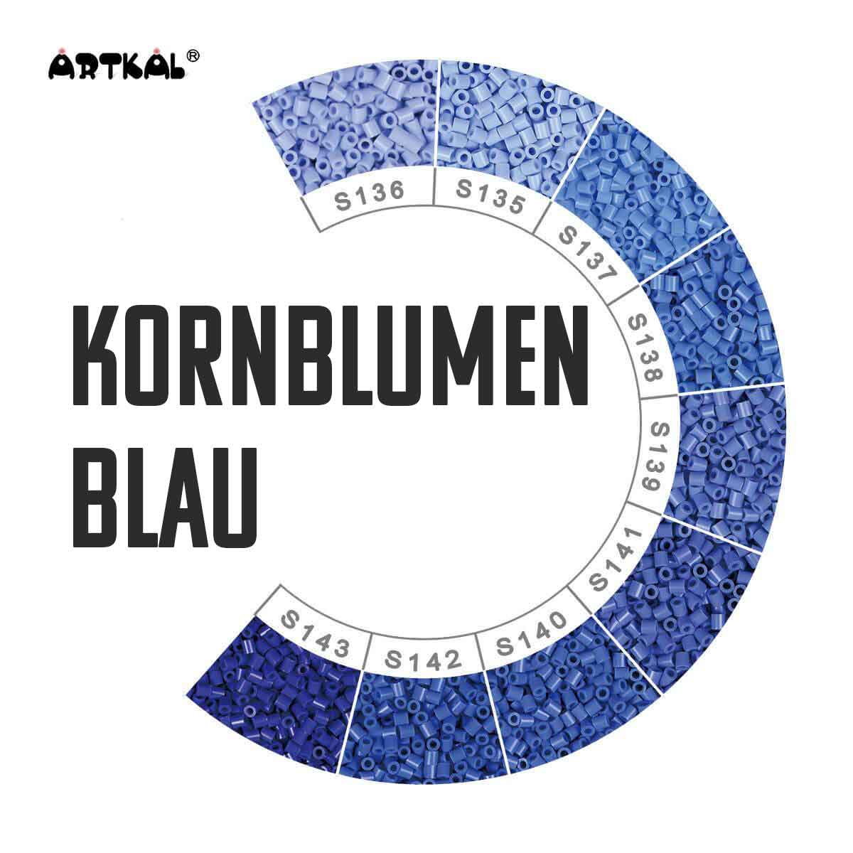 1000 Artkal MIDI S 5mm Kornblumenblautöne von Spielzeughafen