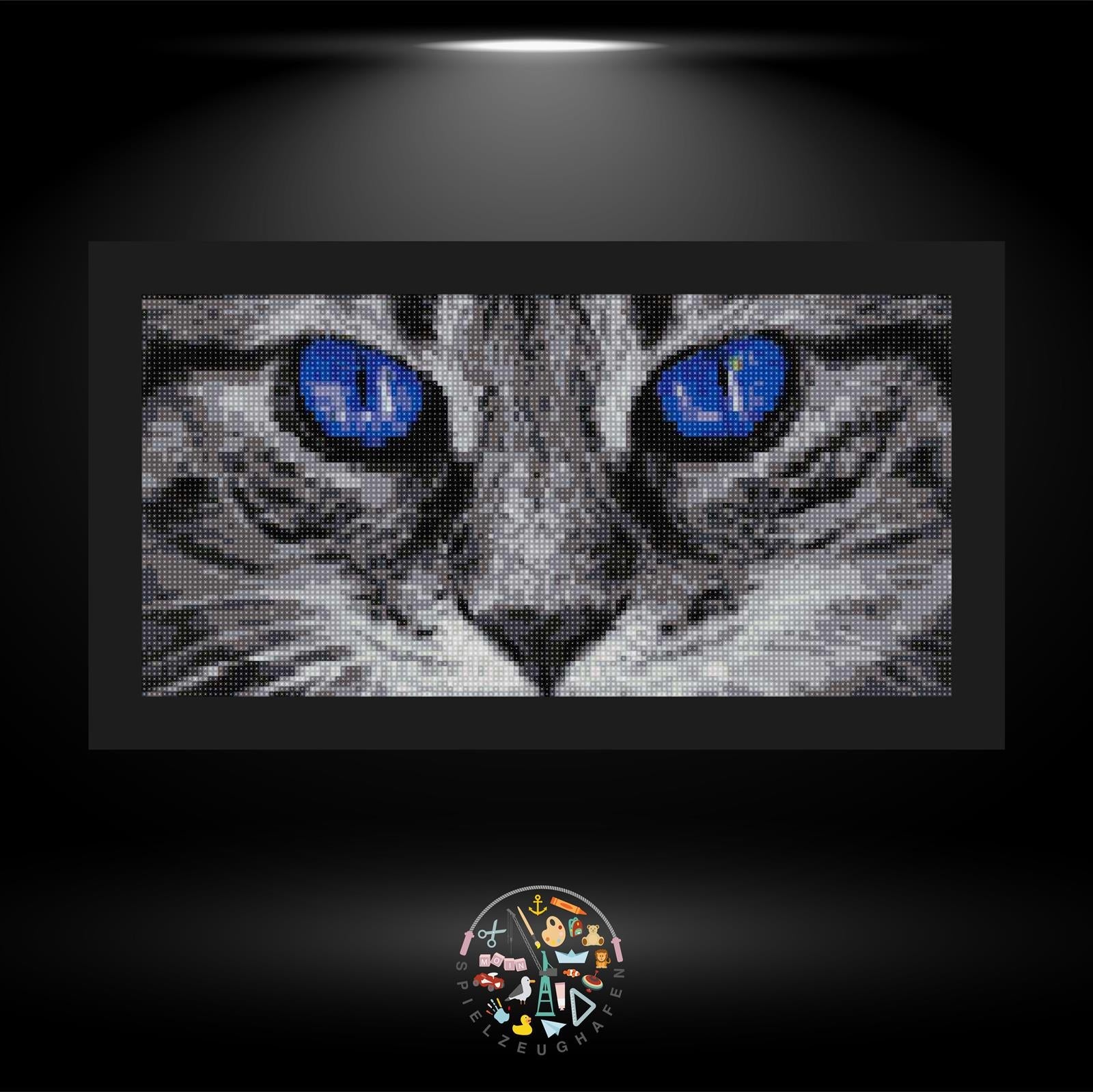 Cat with blue eyes - Quadratisch von Spielzeughafen