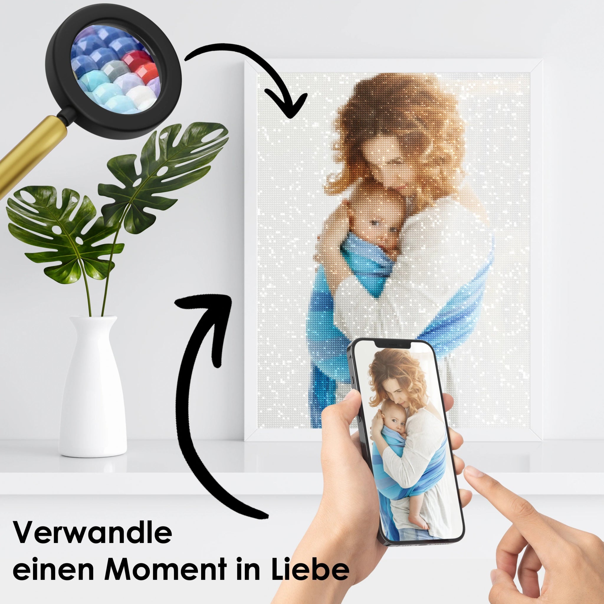 Dein Wunschmotiv - als Diamond Painting (eckige Steine) von Spielzeughafen