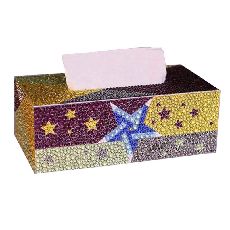 DIY Diamond Painting Taschentuch Strass - Box Sterne von Spielzeughafen