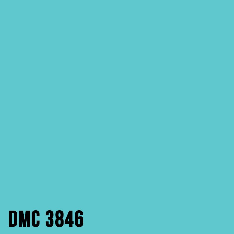 DMC 3846 Bright Turquoise - Light - eckig Diamond Painting Steine 2,5mm von Spielzeughafen