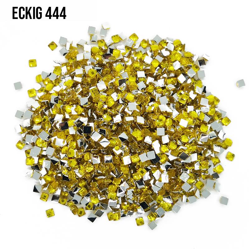 DMC 444 Lemon Dark - eckig Strass Diamond Painting Steine 2,5mm von Spielzeughafen