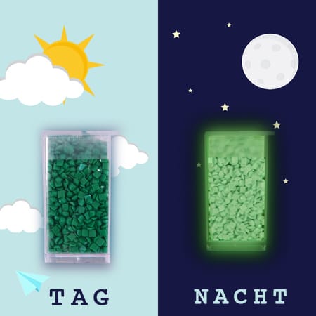 DMC 702G Kelly Green Nachtleuchtend - eckig Diamond Painting Steine 2,5mm von Spielzeughafen