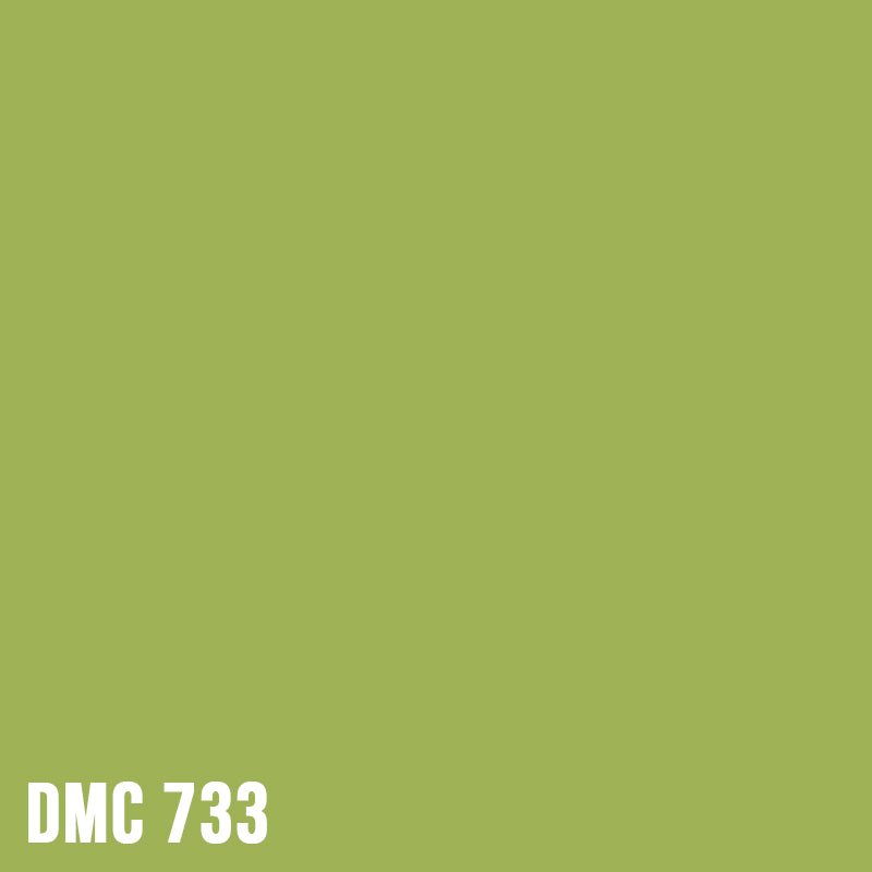 DMC 733 Olive Green - Medium - eckig Diamond Painting Steine 2,5mm von Spielzeughafen