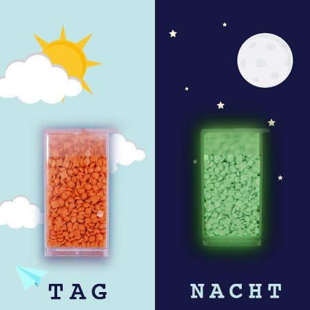 DMC 740G - Tangerine Nachtleuchtend - eckig Diamond Painting Steine 2,5mm von Spielzeughafen