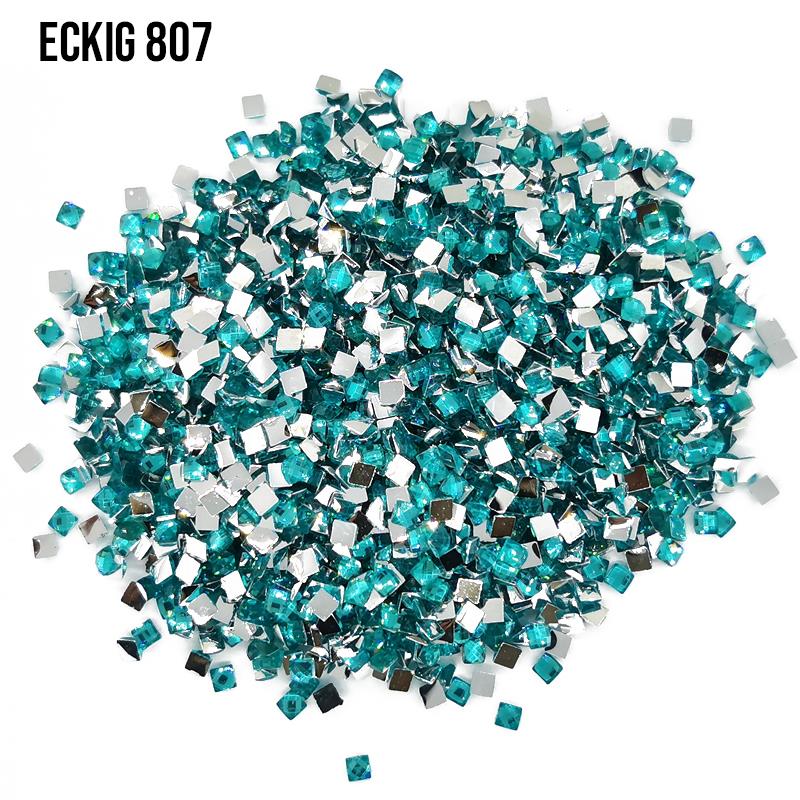 DMC 807 Peacock Blue - eckig Strass Diamond Painting Steine 2,5mm von Spielzeughafen