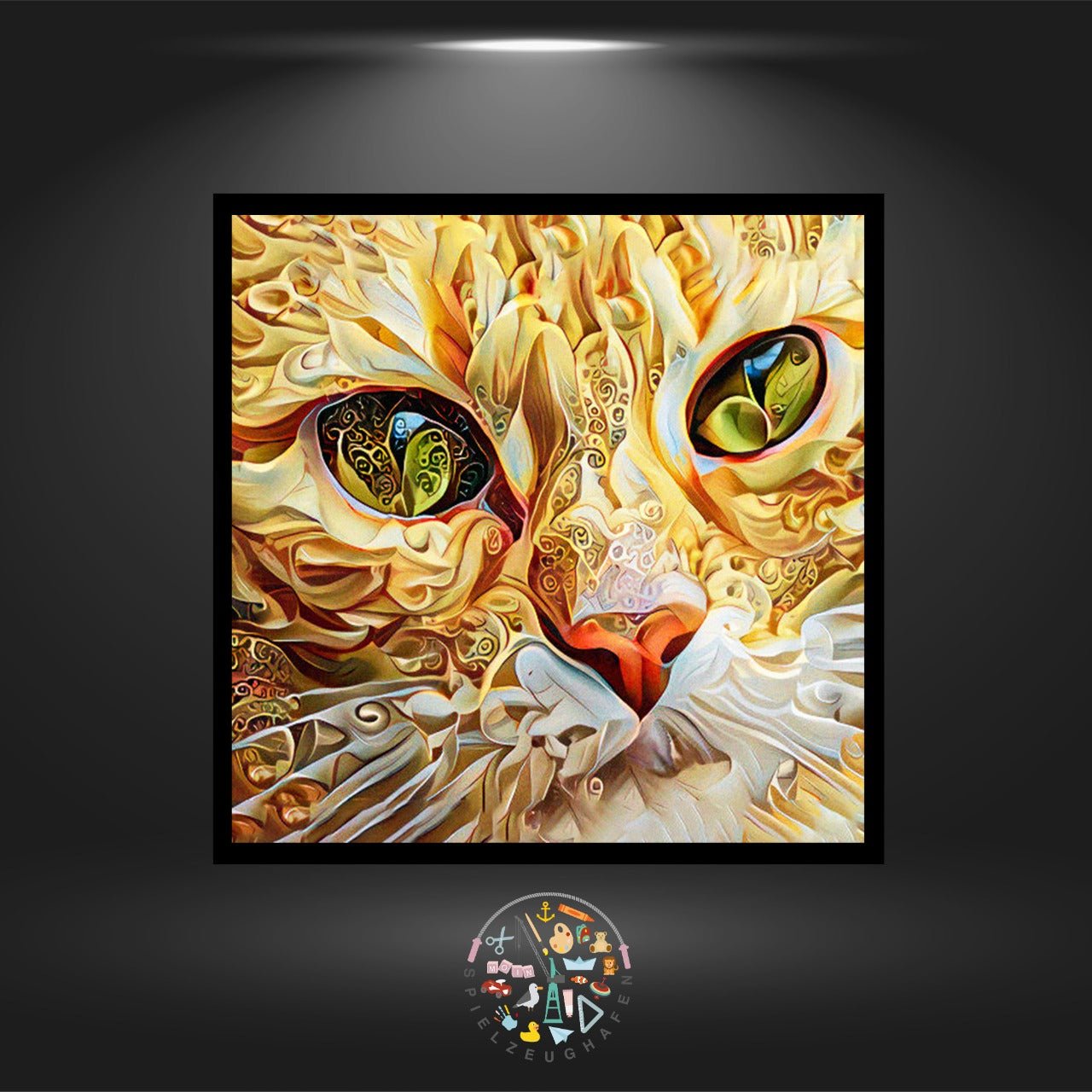 Katze 'Opal' - Quadratisch mit AB von Spielzeughafen