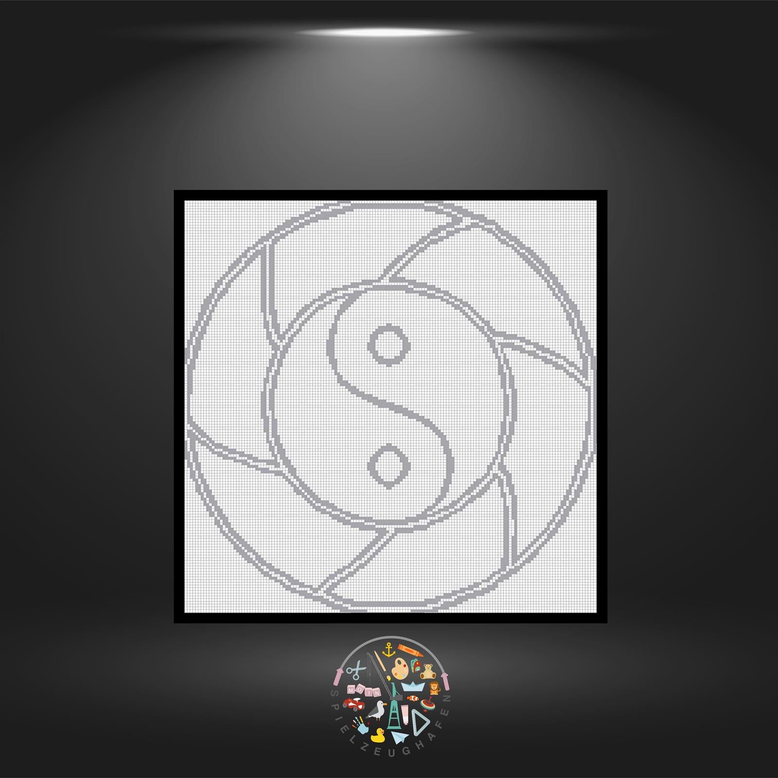 Mandala 11 - Quadratisch (OHNE STEINE) von Spielzeughafen