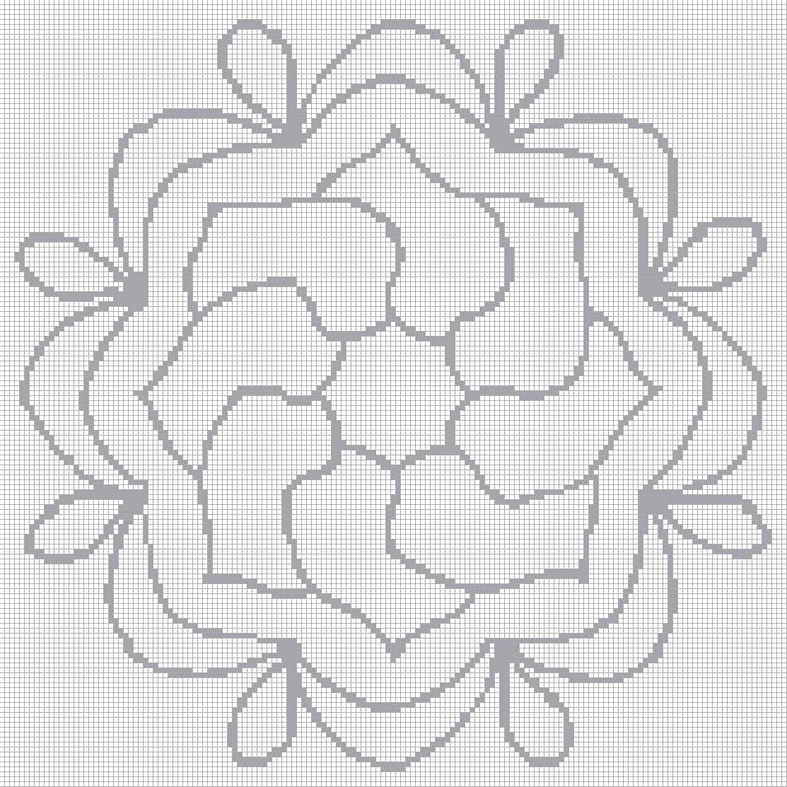 Mandala 4 - Quadratisch (OHNE STEINE) von Spielzeughafen