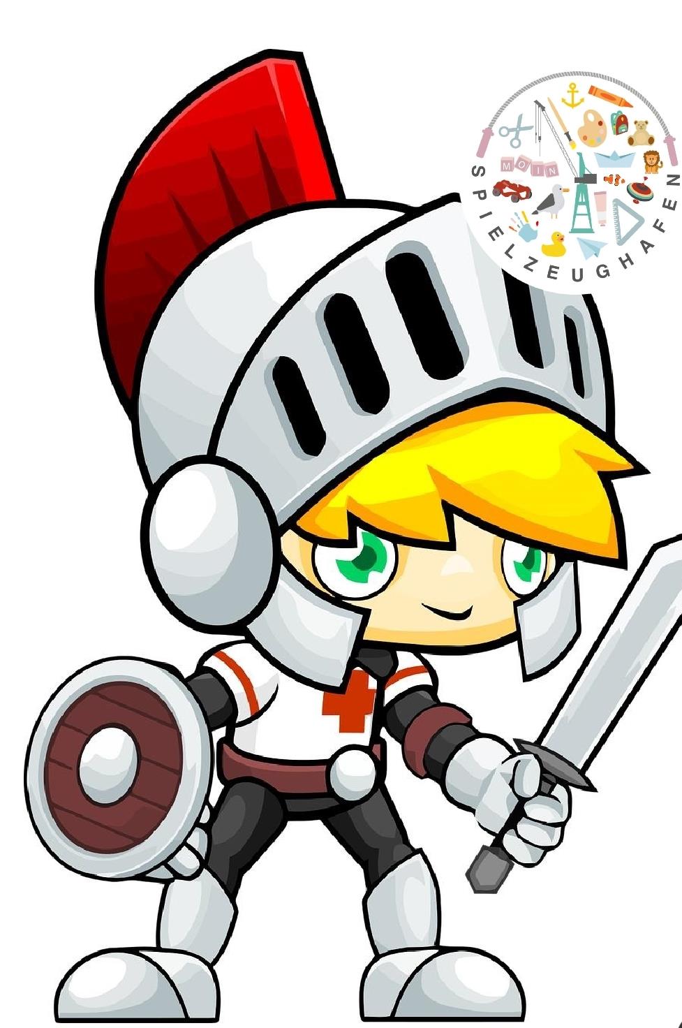 Ritter - Bügelperlen von Spielzeughafen