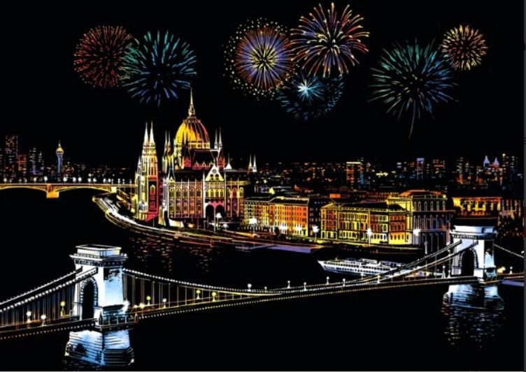 Scratch Painting Budapest von Spielzeughafen