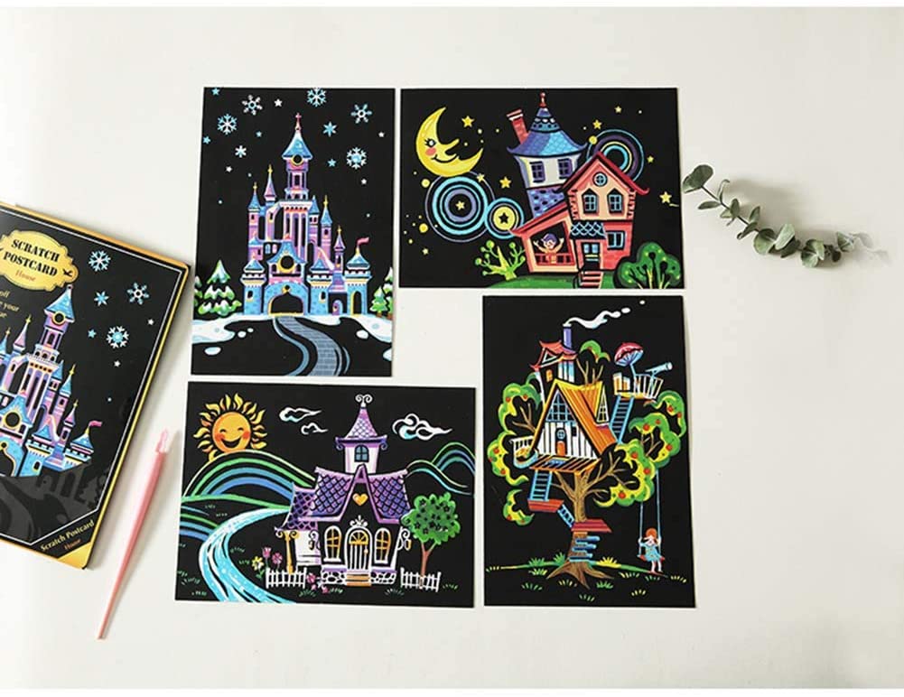 Scratch Painting Haus von Spielzeughafen