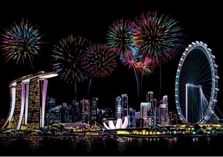 Scratch Painting Singapur von Spielzeughafen