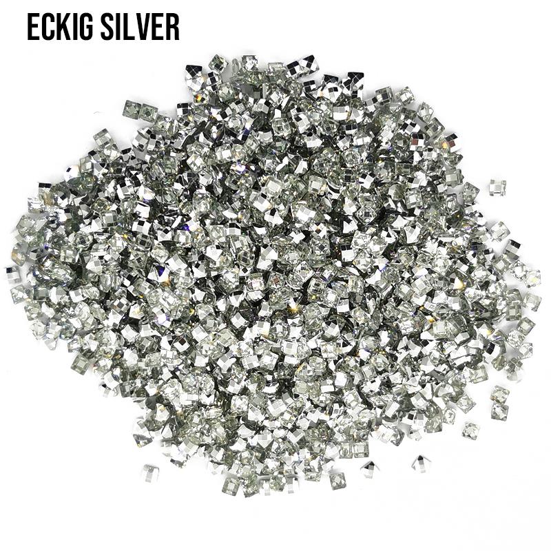 Silber - eckig Strass Diamond Painting Steine 2,5mm von Spielzeughafen
