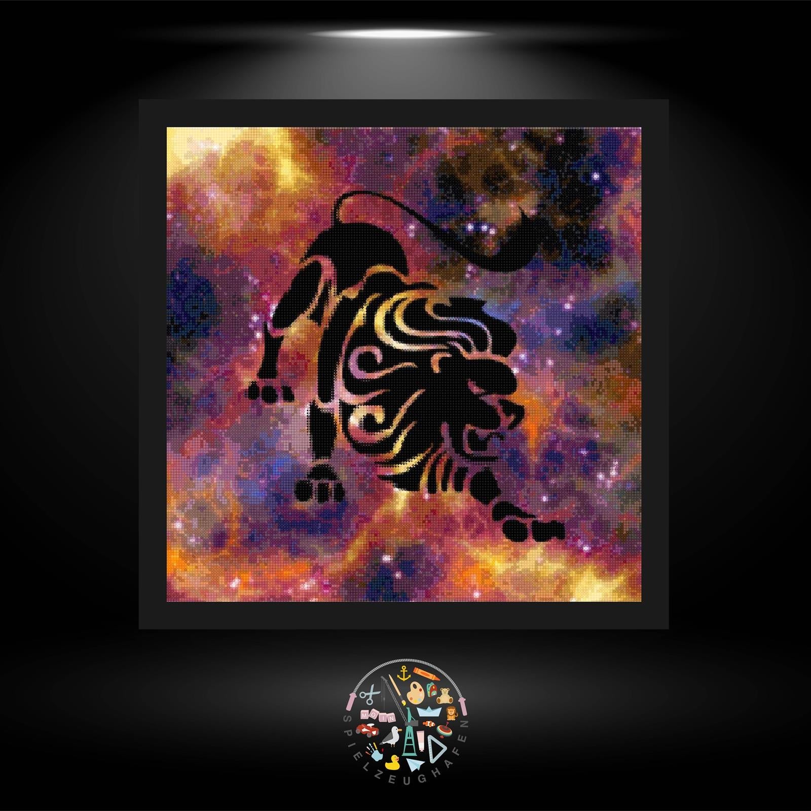 Sternzeichen Löwe Rot - Strass / Rhinestone von Spielzeughafen