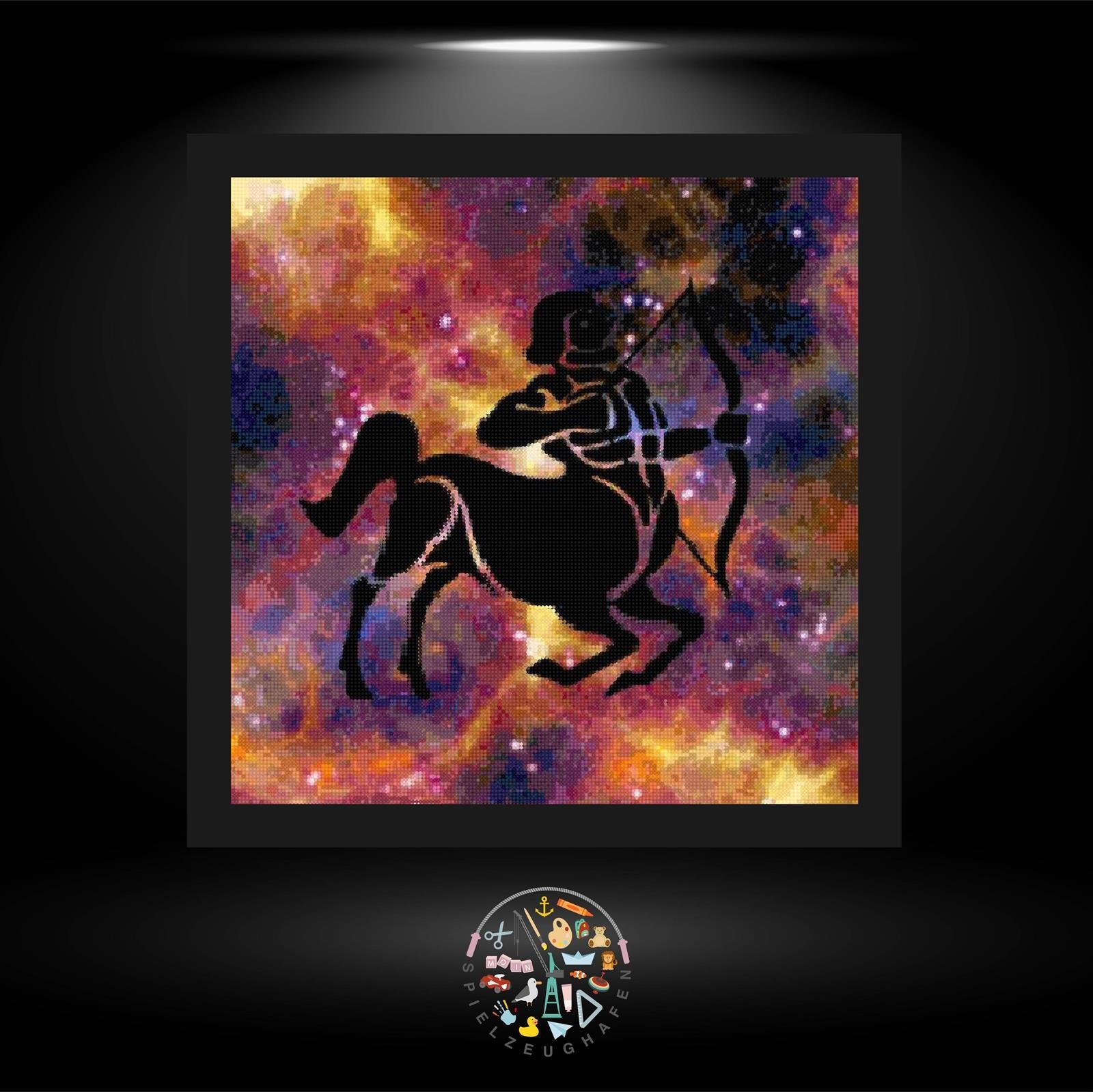 Sternzeichen Schütze Rot - Strass / Rhinestone von Spielzeughafen