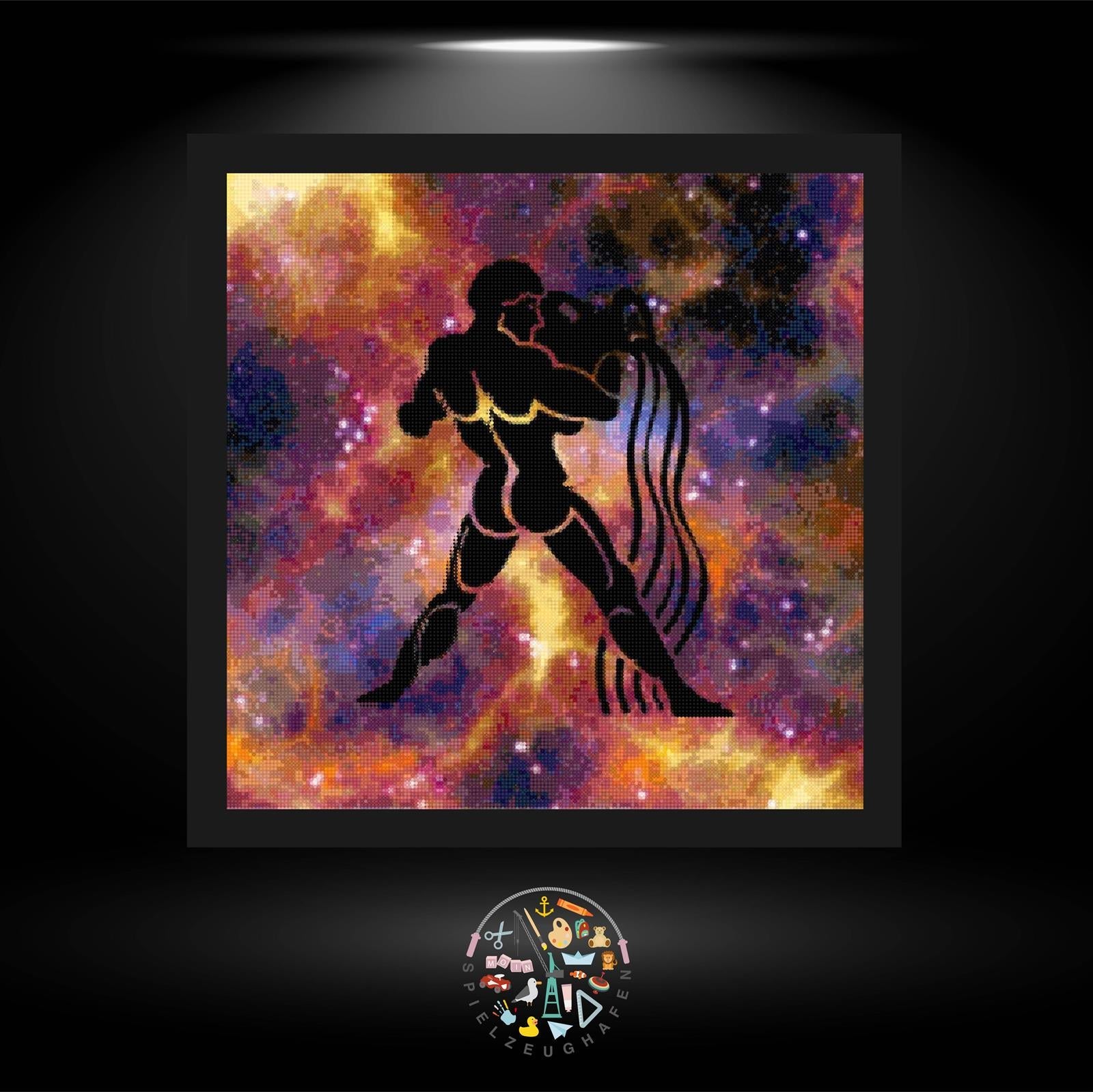 Sternzeichen Wassermann Rot - Strass / Rhinestone von Spielzeughafen