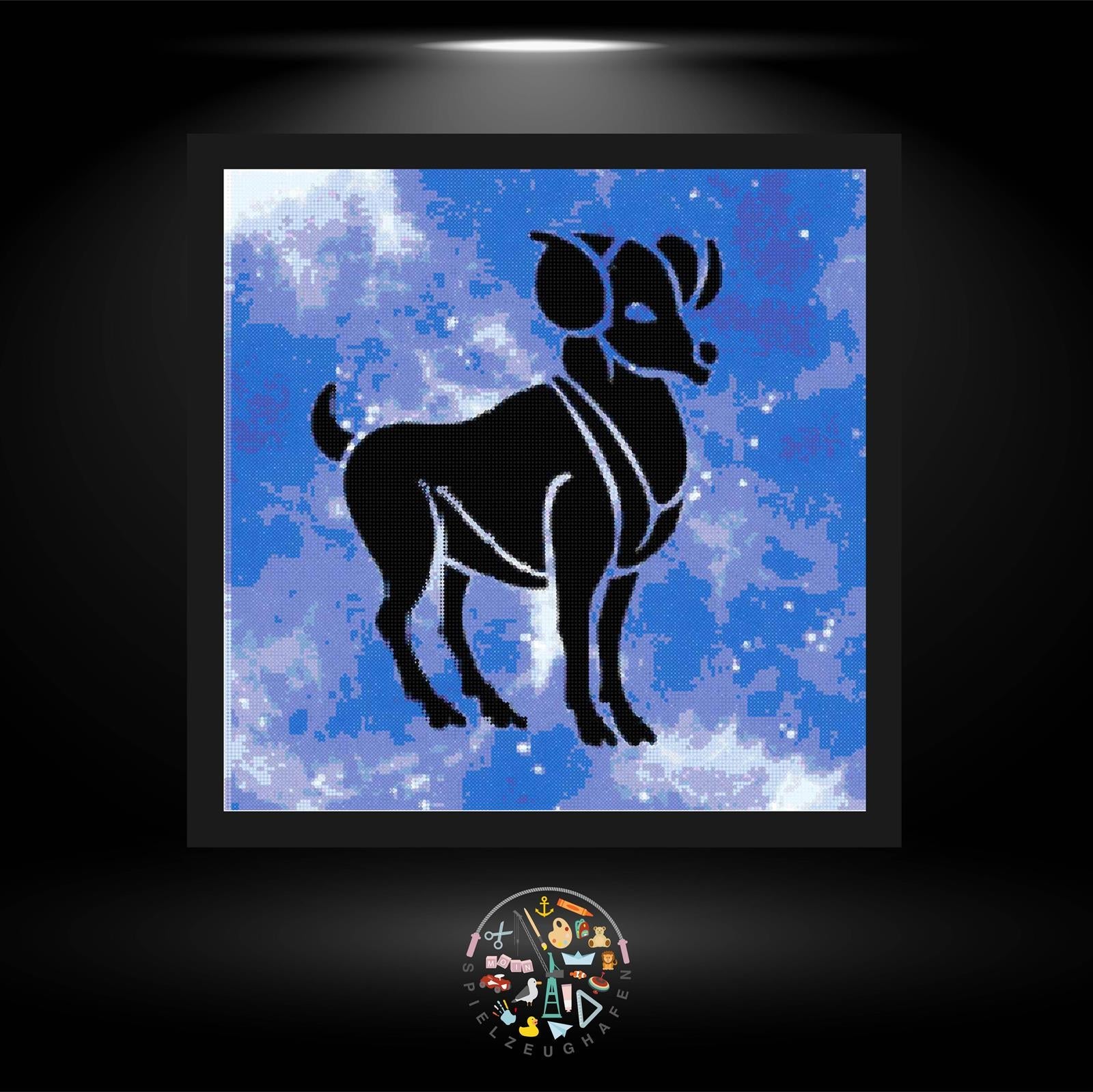 Sternzeichen Widder Blau - Strass / Rhinestone von Spielzeughafen