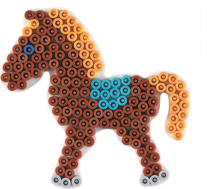 Stiftplatte für Midi Bügelperlen, Pony von Spielzeughafen