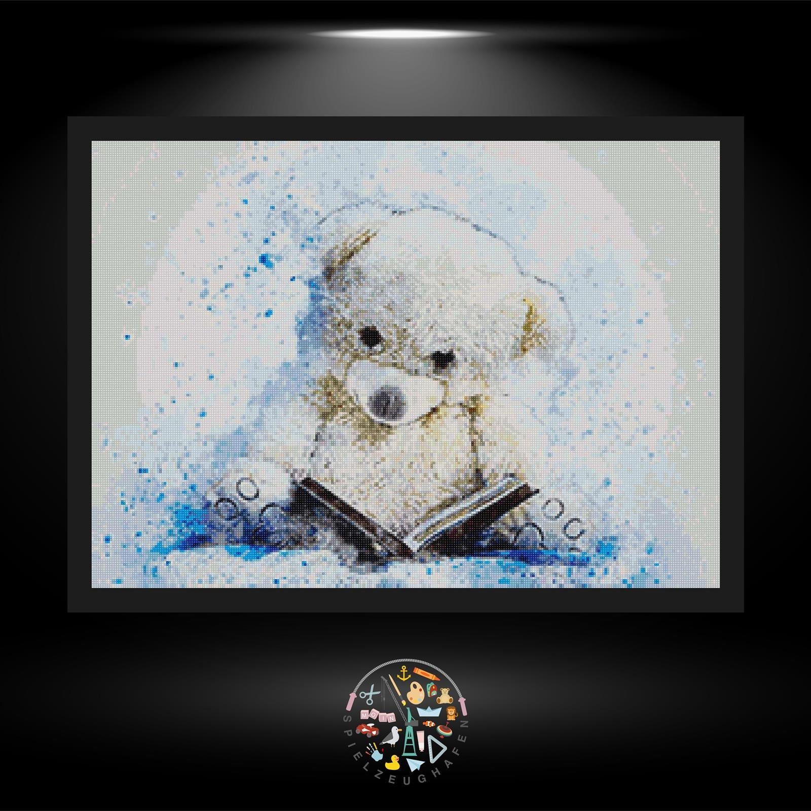 Teddy Aquarell - Quadratisch von Spielzeughafen