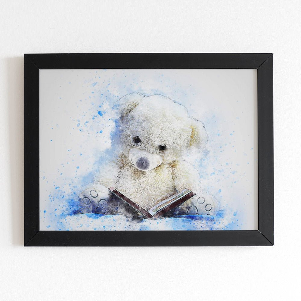 Teddy Aquarell - Quadratisch von Spielzeughafen