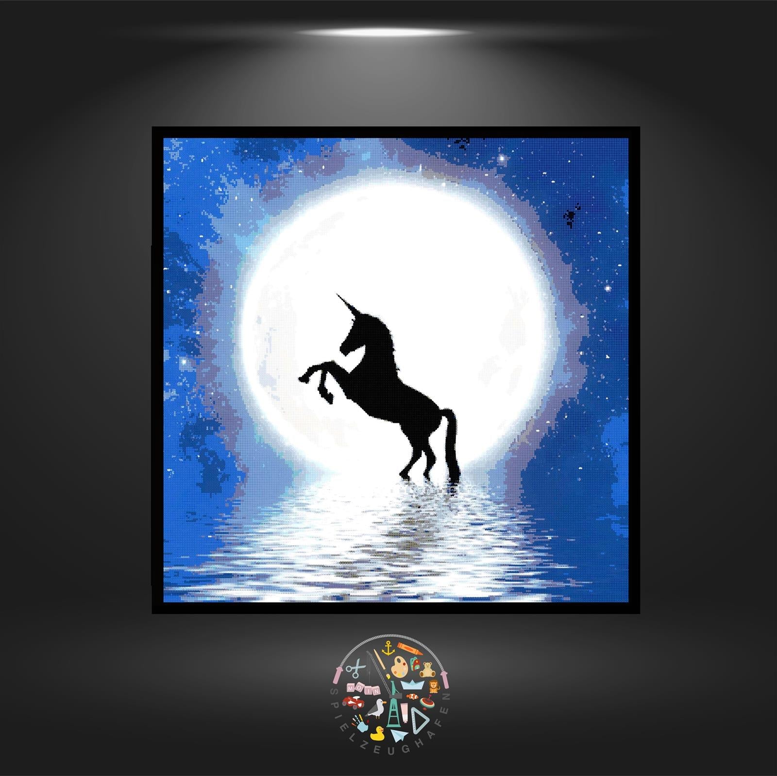Unicorn and moon - Strass / Rhinestone von Spielzeughafen