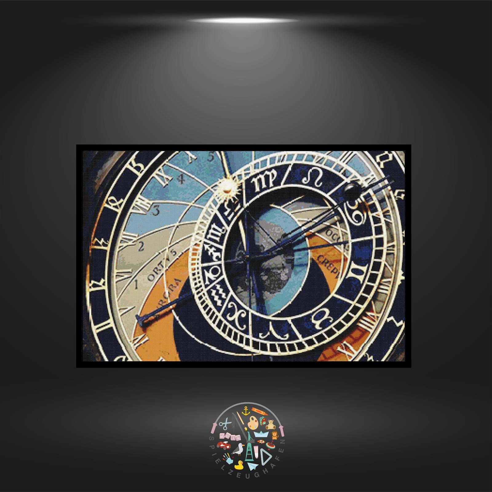 Zeit 2 - Bügelperlenbild von Spielzeughafen