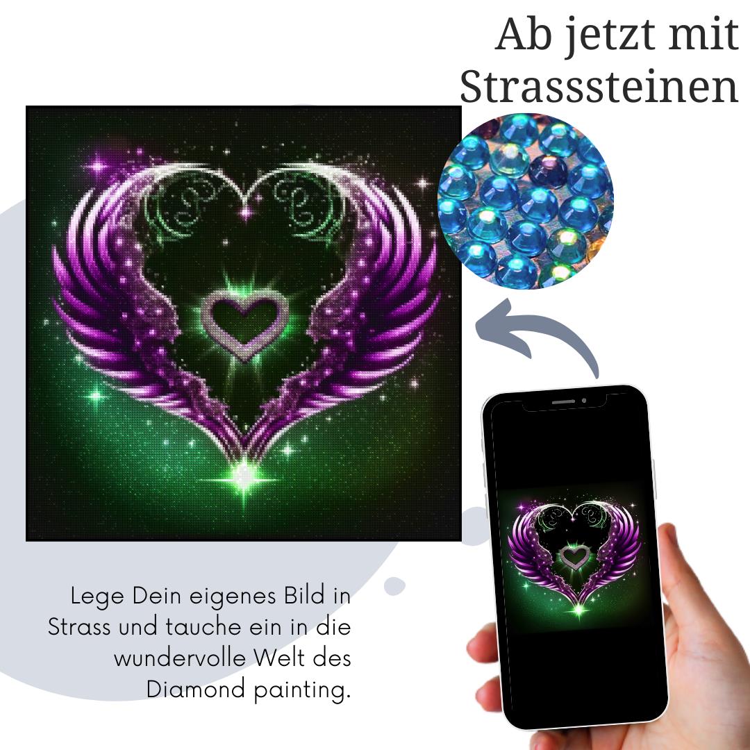 Dein Wunschmotiv - als Diamond Painting in Strass (rund)