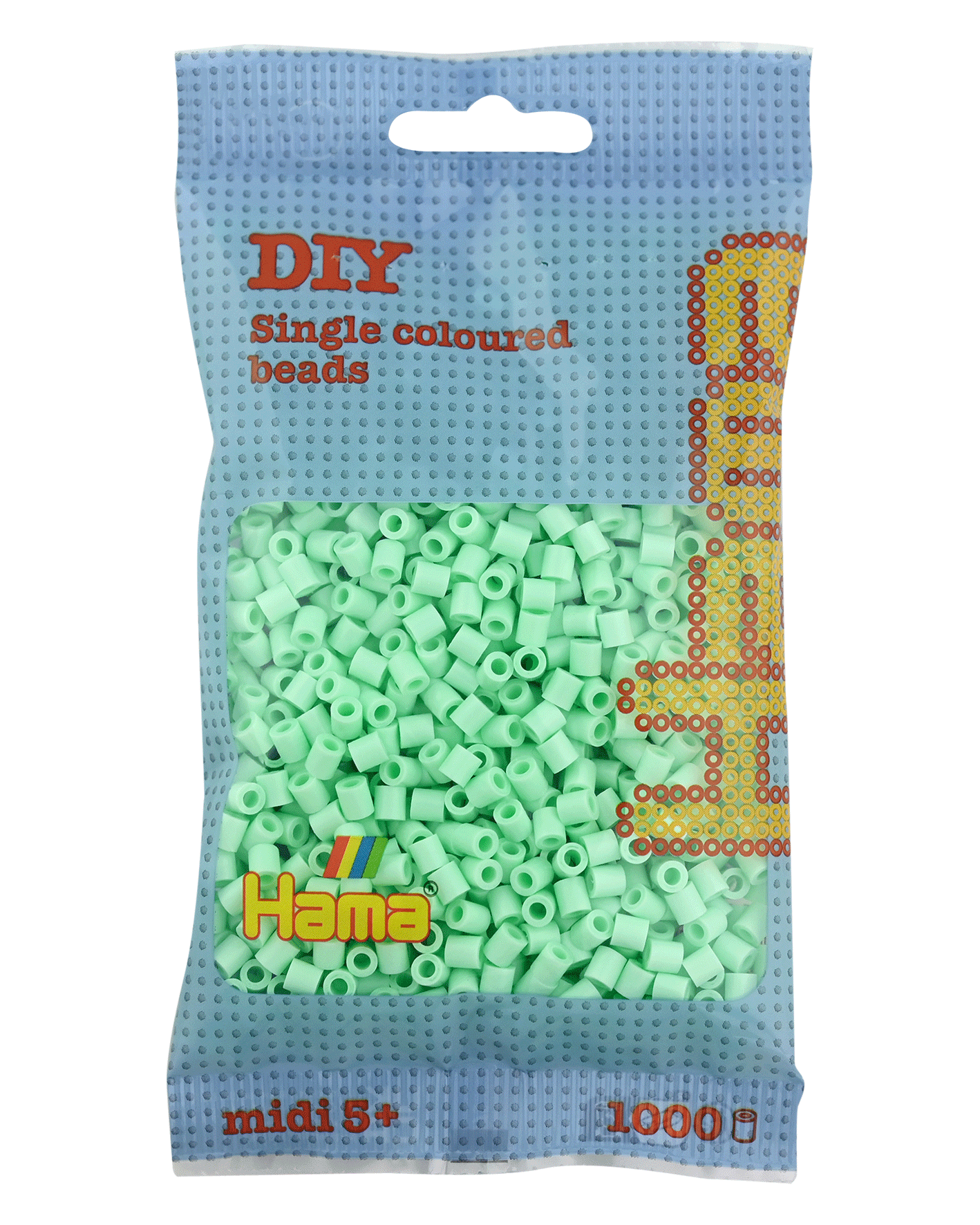 1000 Midi Bügelperlen - Pastell-Mint