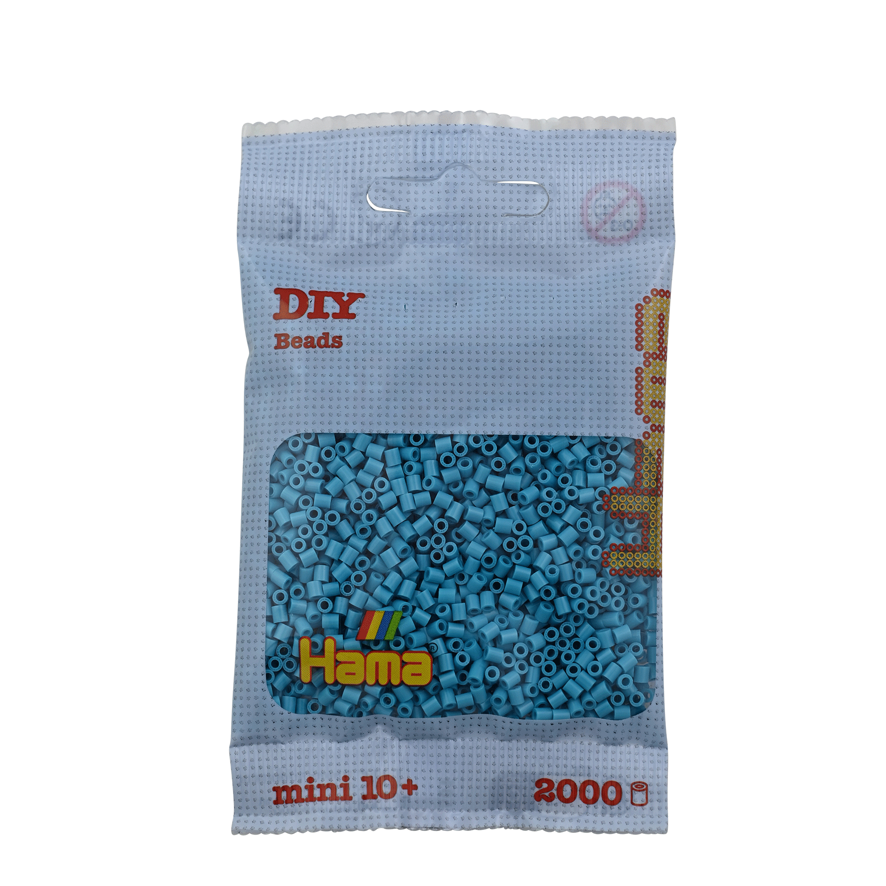 2000 Mini Bügelperlen - Azurblau