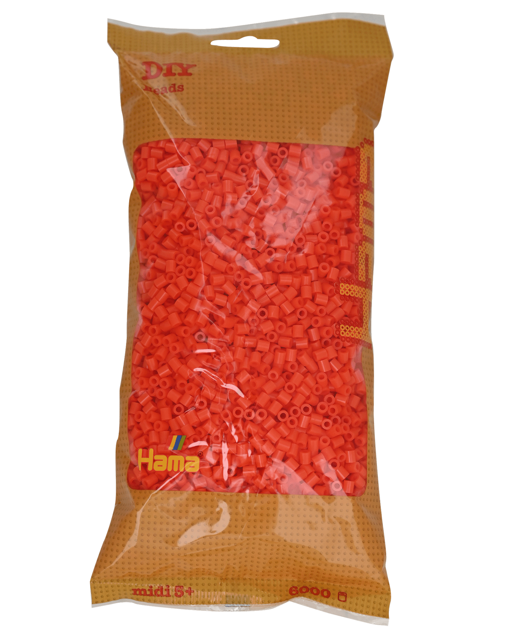 6000 Hama Midi Bügelperlen - Orange von Spielzeughafen