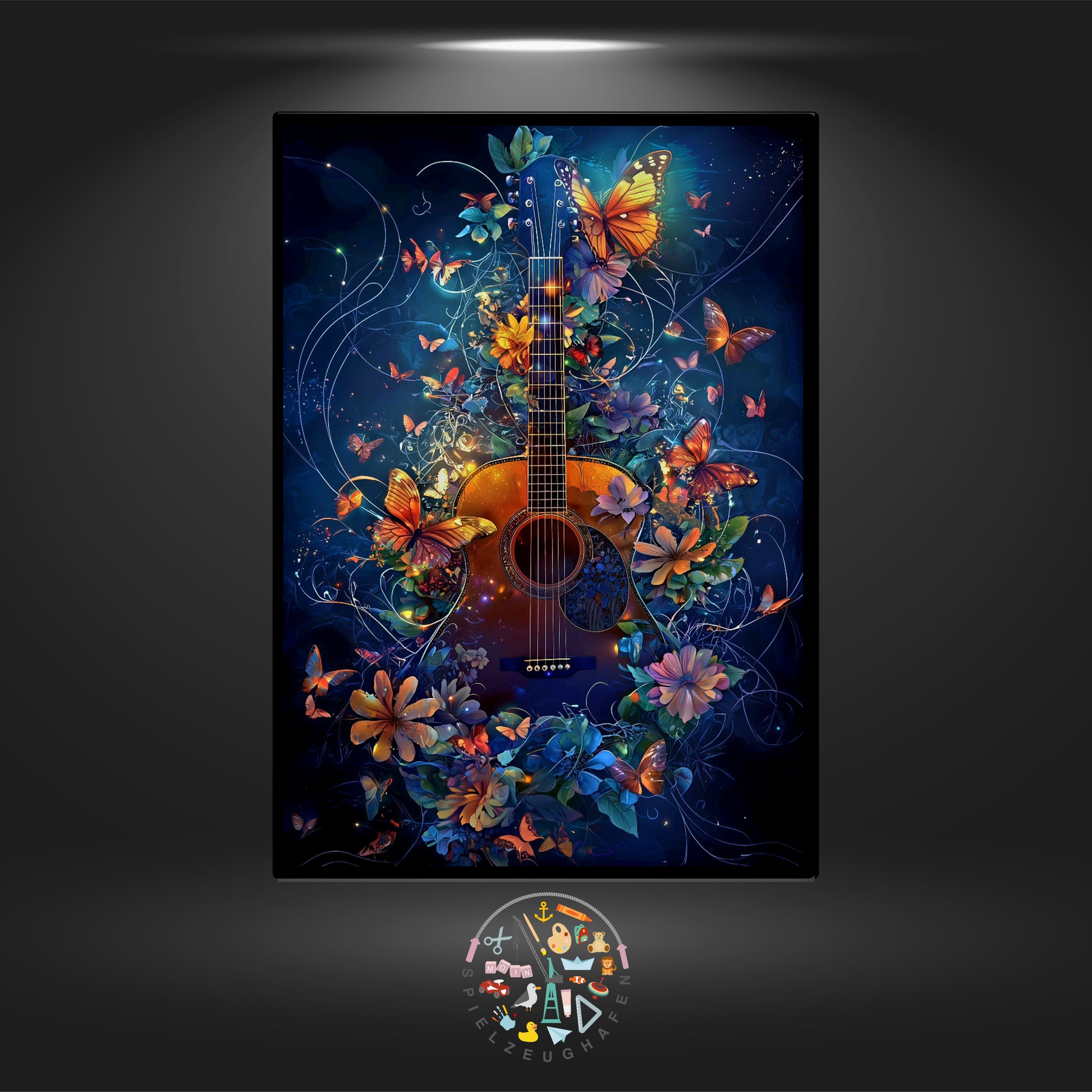 Flower guitar - Quadratisch