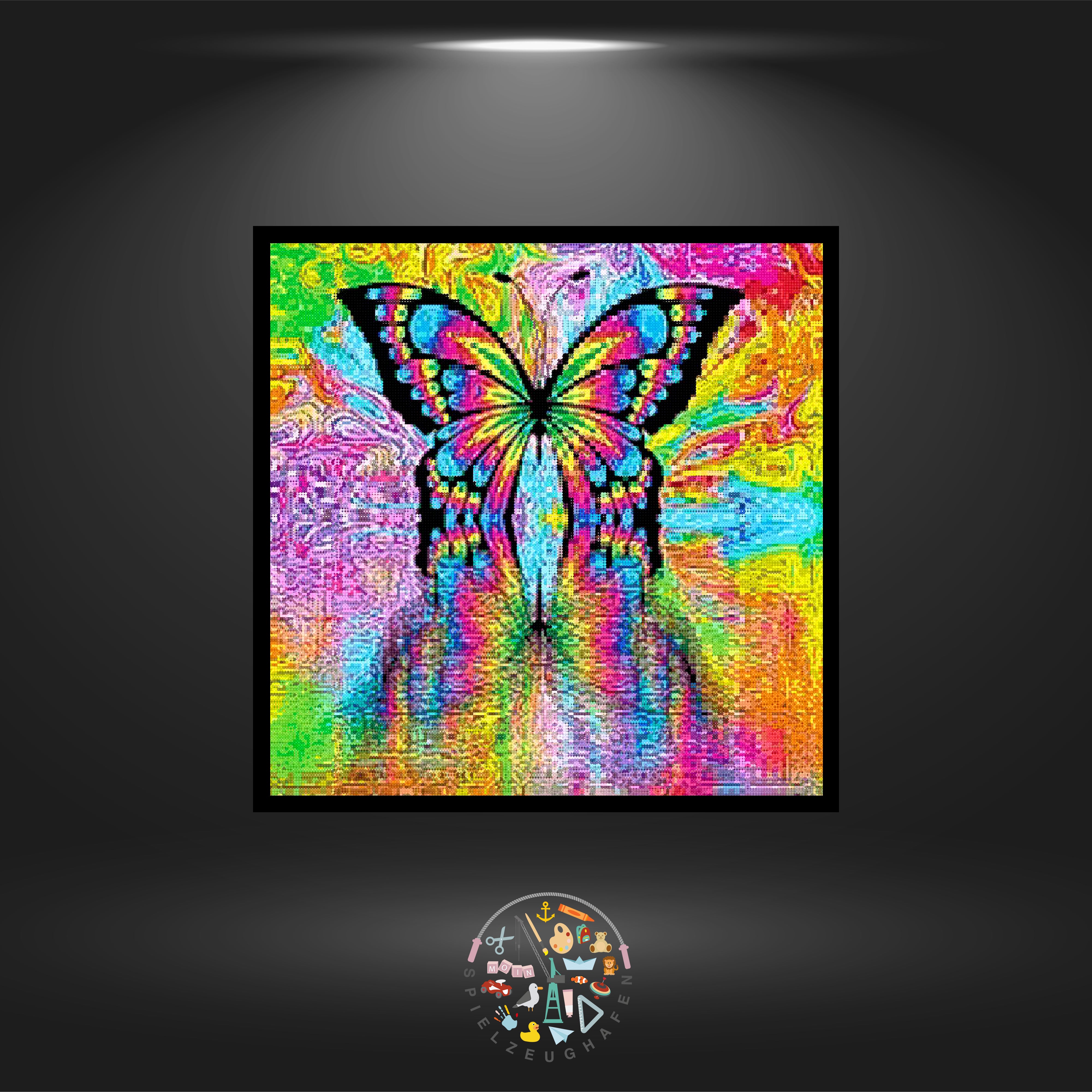 Regenbogenschmetterling - Strass / Rhinestone