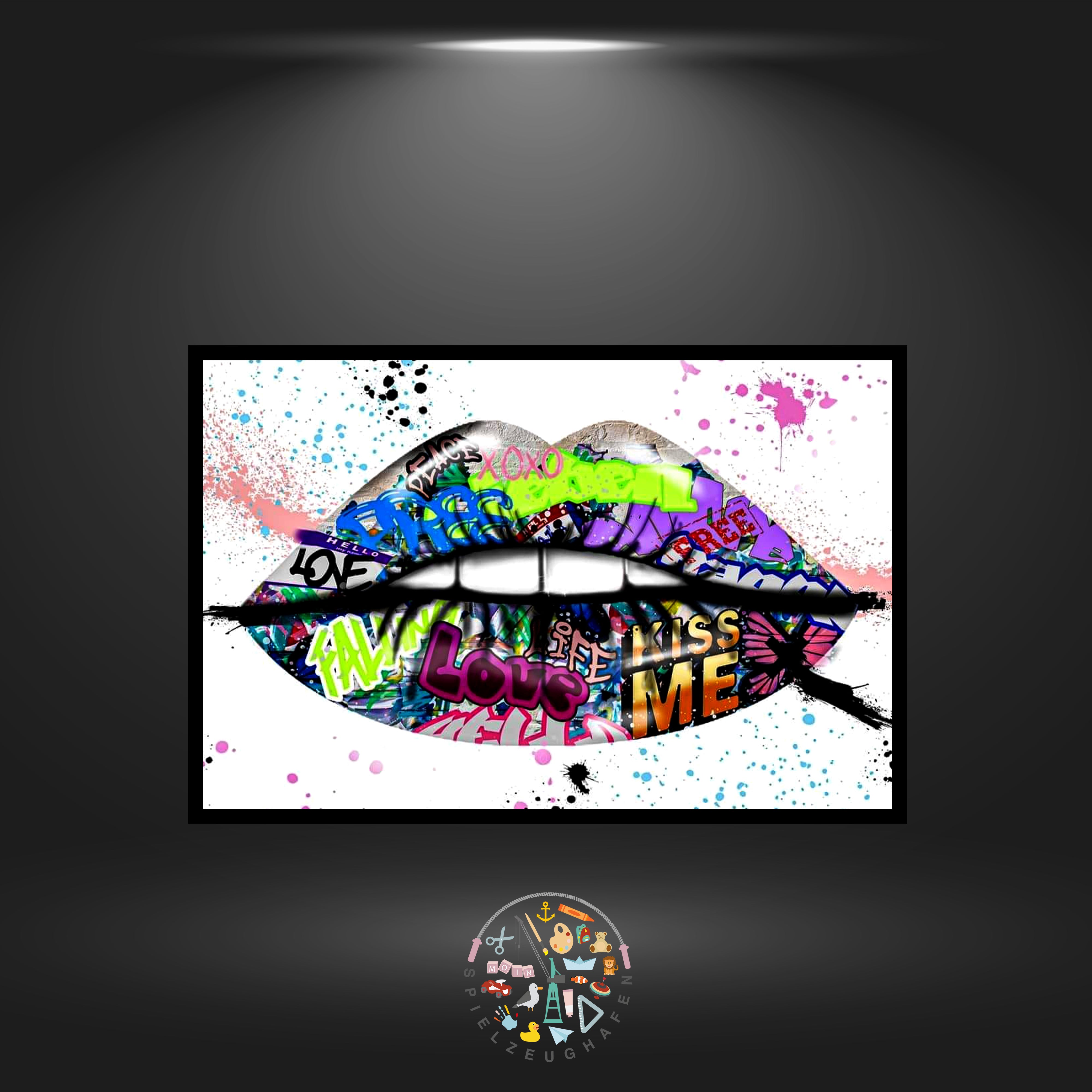 Graffiti Lips - Strass / Rhinestone