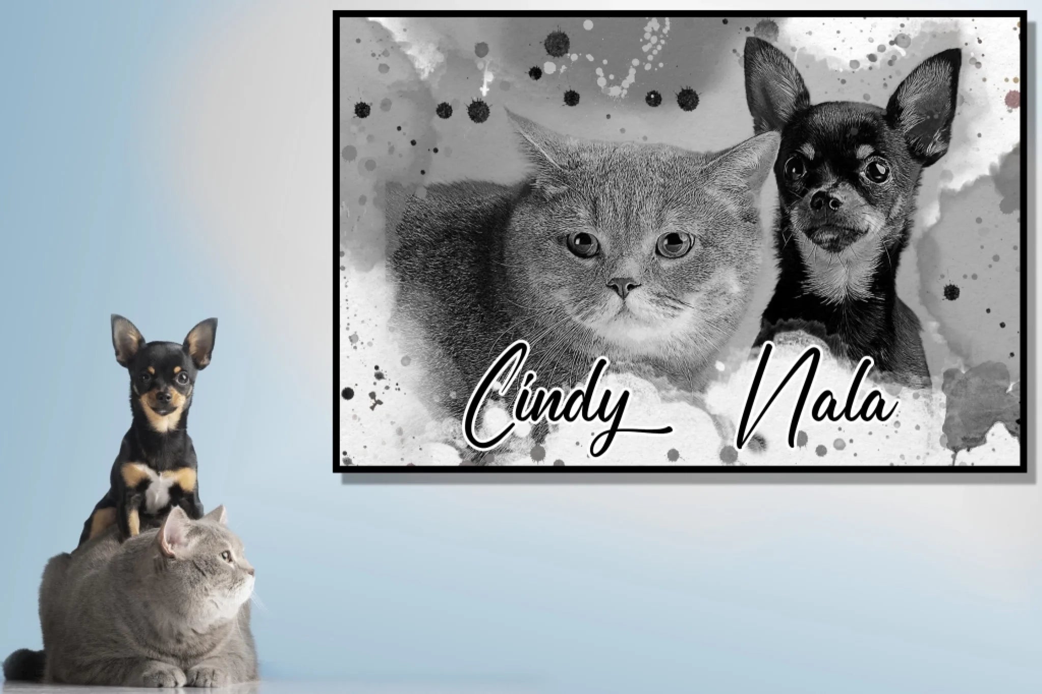 Dein Liebling - als Aquarell Bügelperlen Painting von Spielzeughafen