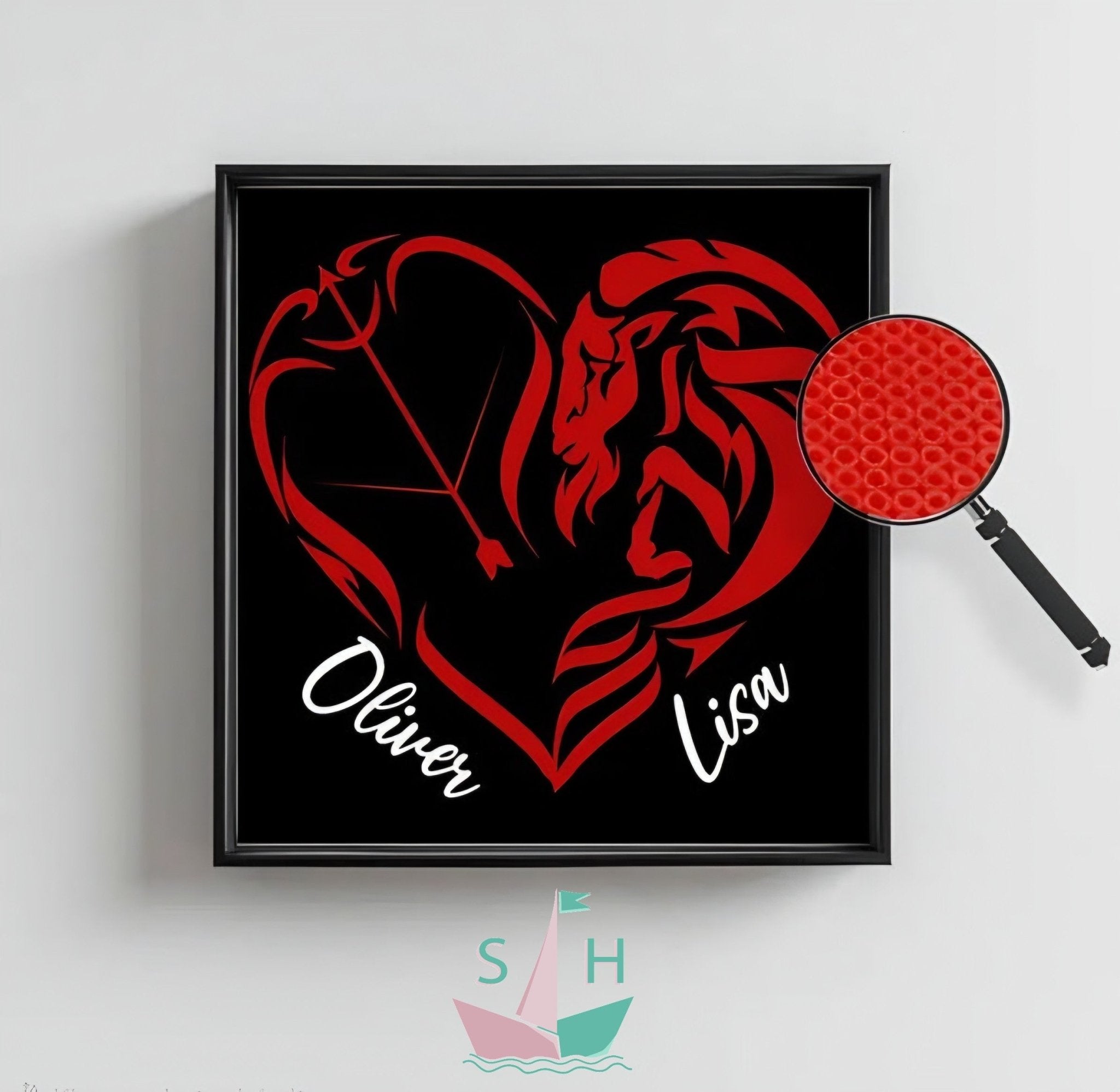 Dein Partnersternzeichen in Bügelperlen mit Artkal Mini 2,6mm von Spielzeughafen