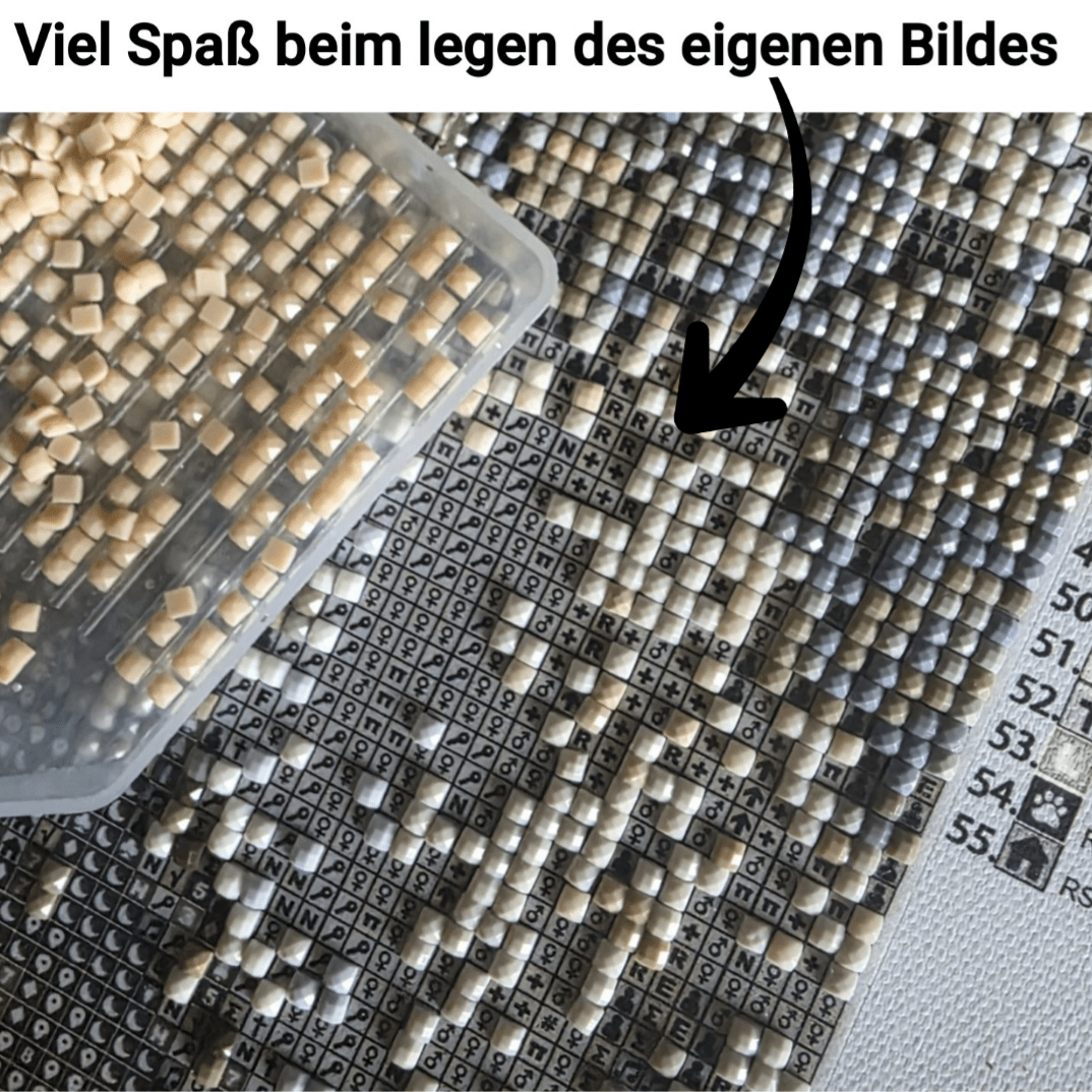 Dein Wunschmotiv - als Secret Painting (eckige Steine) von Spielzeughafen