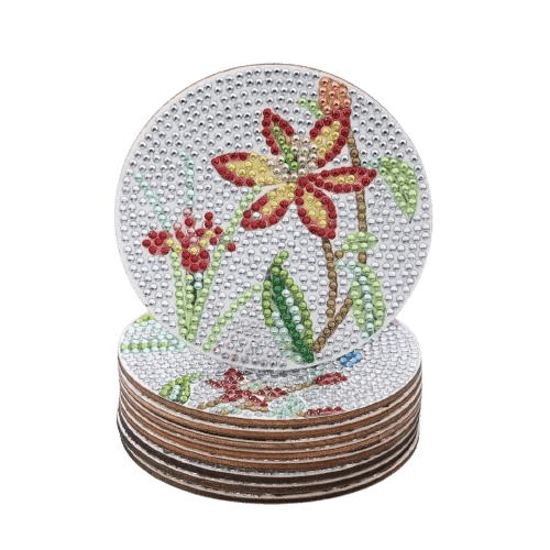 Diamond Painting Untersetzer 'Blumen' (30)
