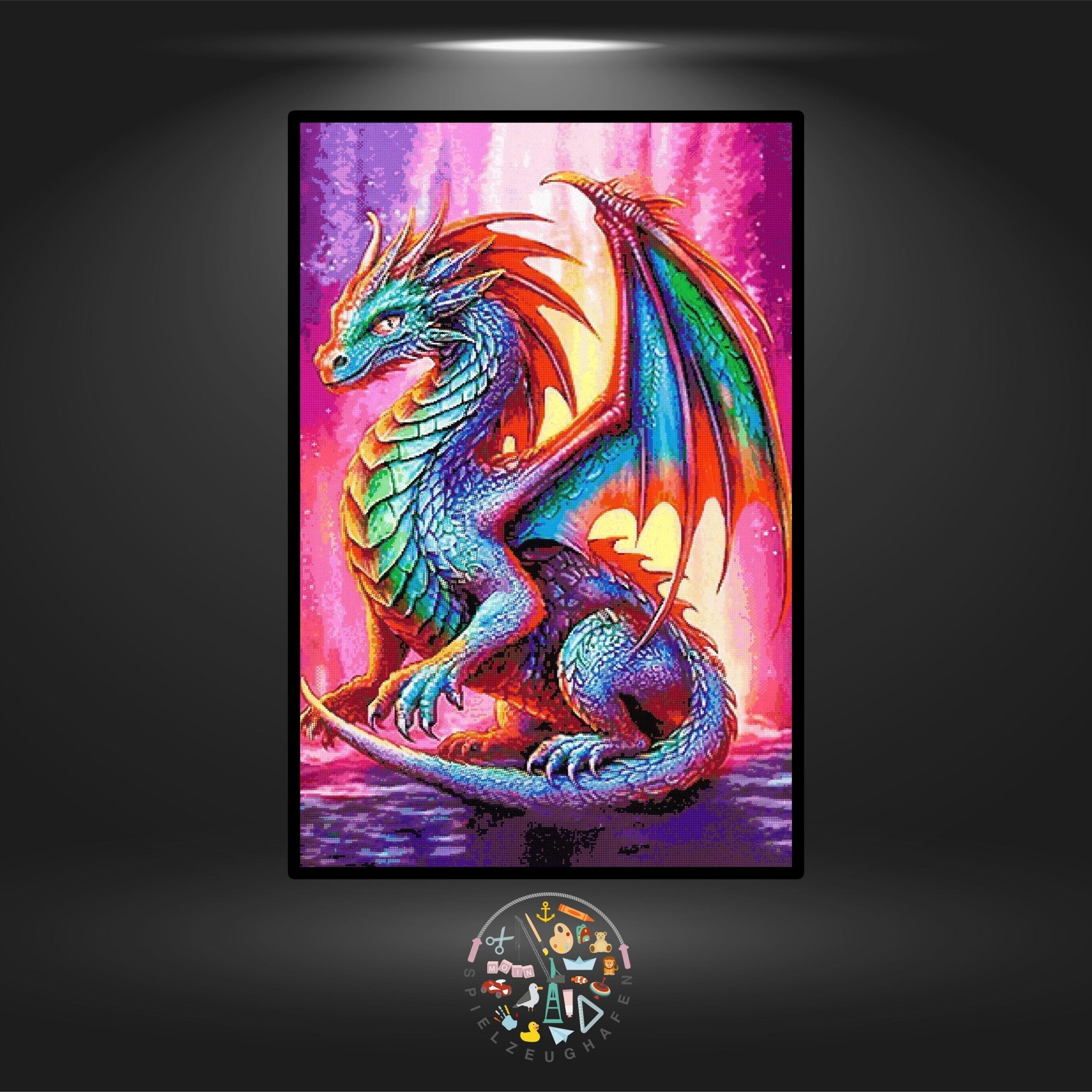 Drache 'Dragos' - Strass rund von Spielzeughafen