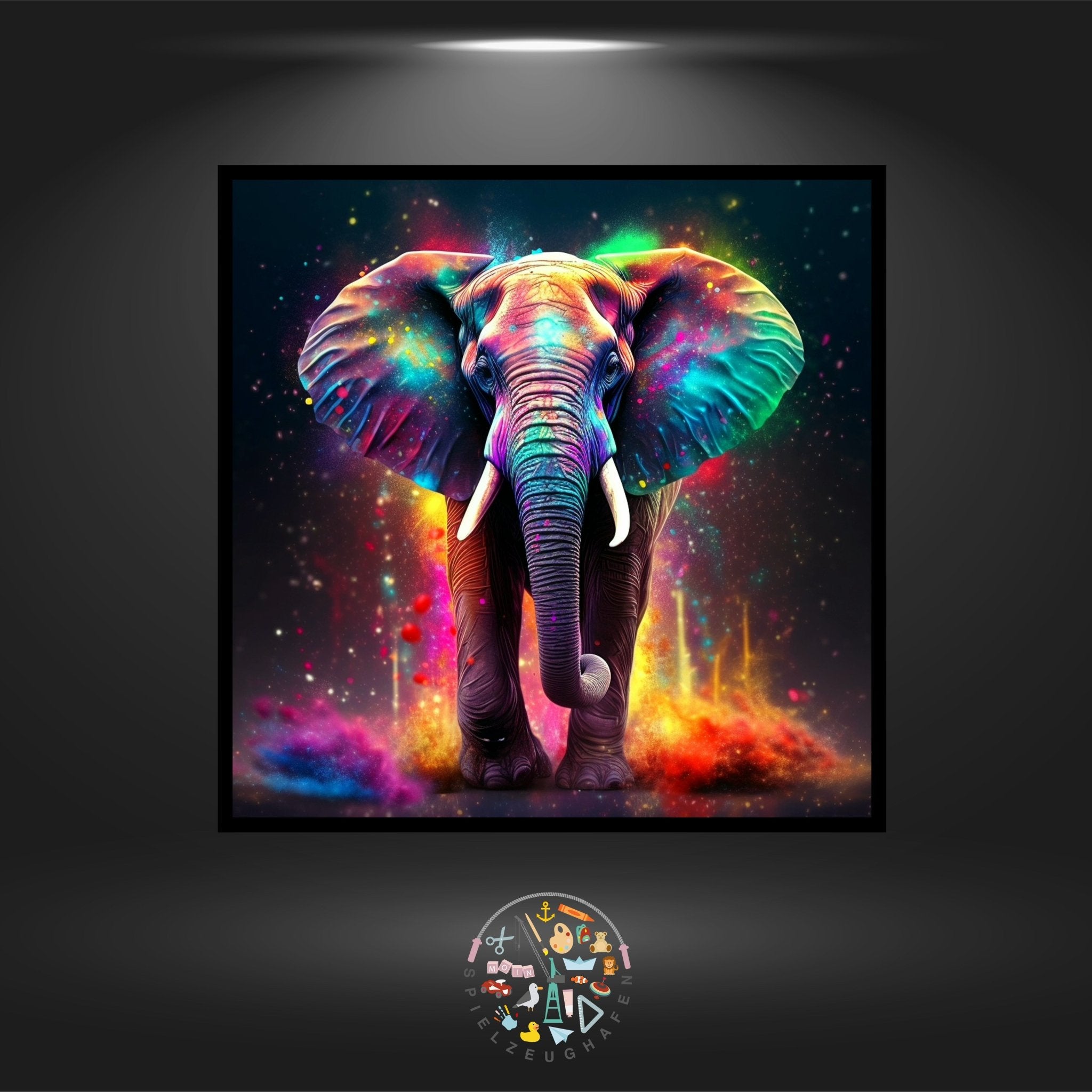 Elefant 'Rainbow' - Strass rund von Spielzeughafen
