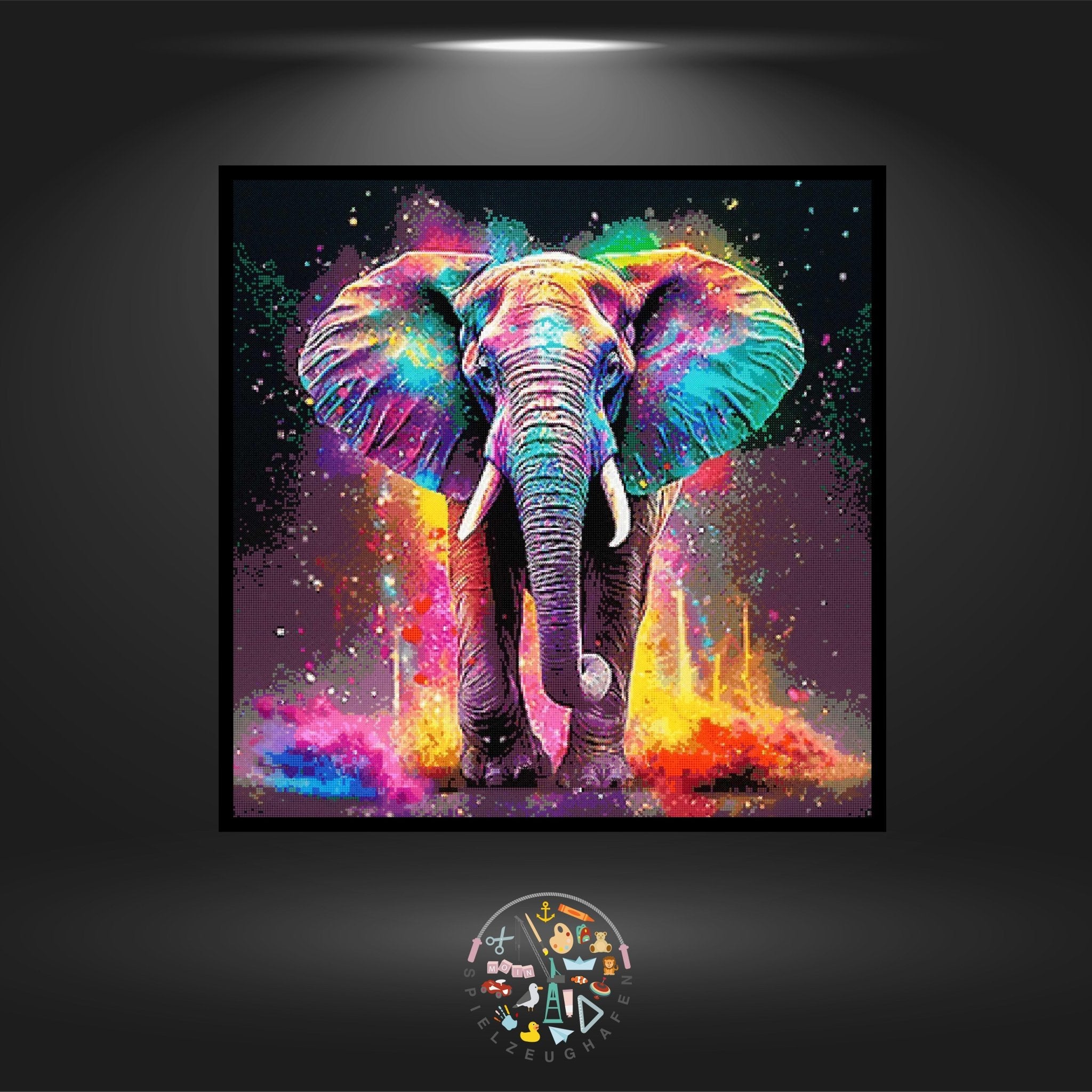 Elefant 'Rainbow' - Strass rund von Spielzeughafen