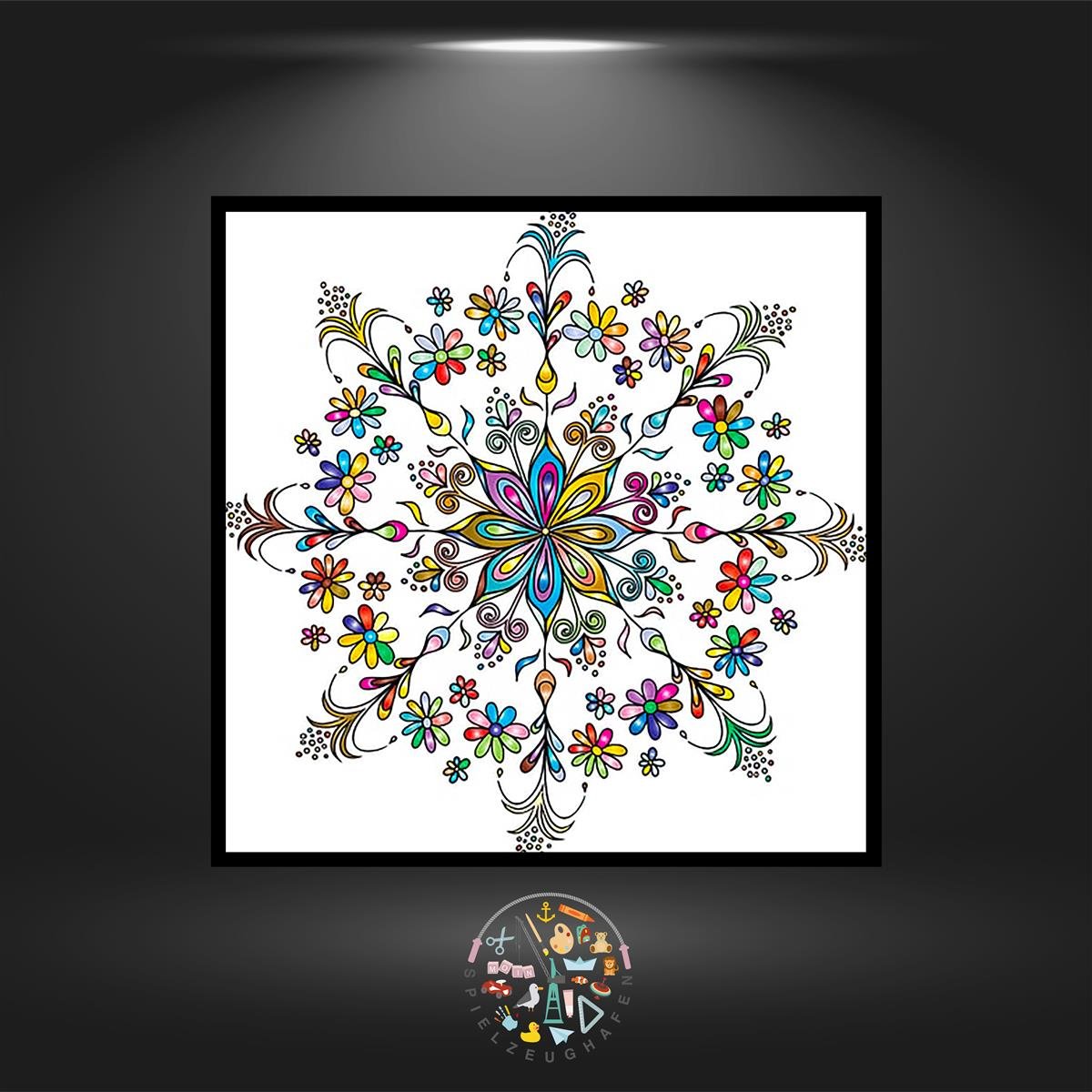 Mandala 'Flowers' - Strass von Spielzeughafen